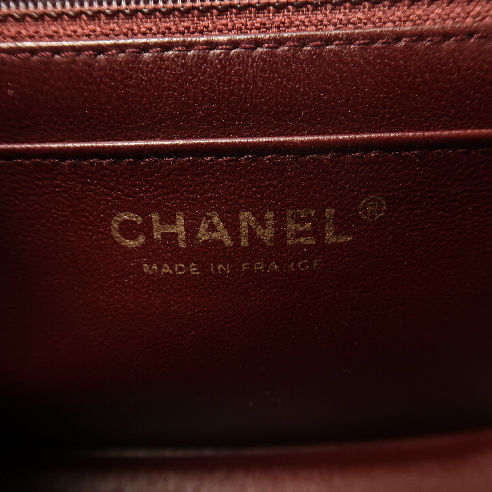 CHANEL 羊皮皮革Mini Classic 17金扣鏈帶肩背袋