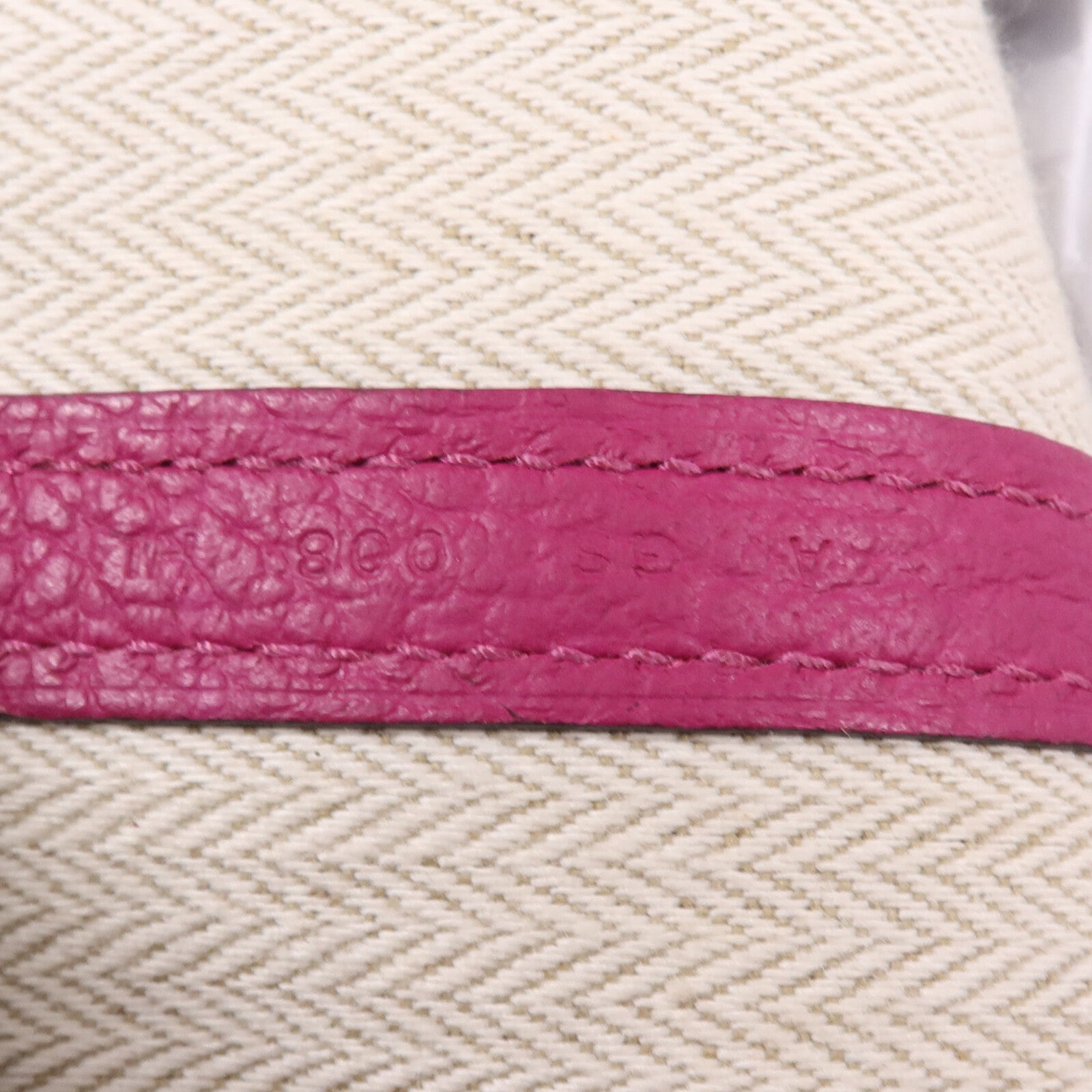 HERMES Negonda皮革Garden Party TPM銀扣手挽袋Magnolia