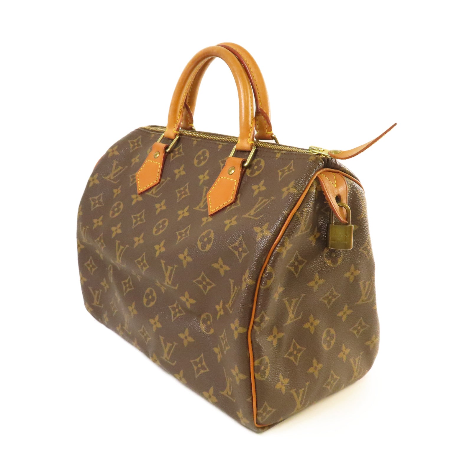 LOUIS VUITTON 【激減優惠】Monogram Speedy 30 Handbag金扣手挽袋啡色