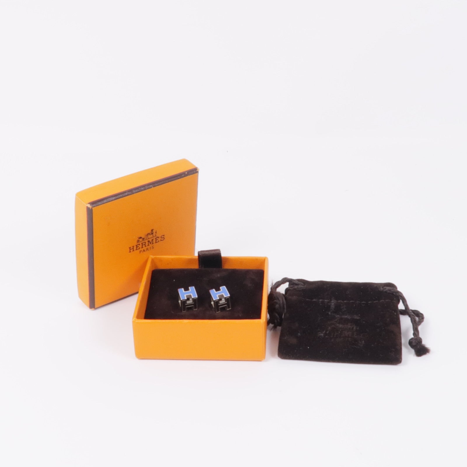 HERMES 金屬Cage d'H Earrings耳環