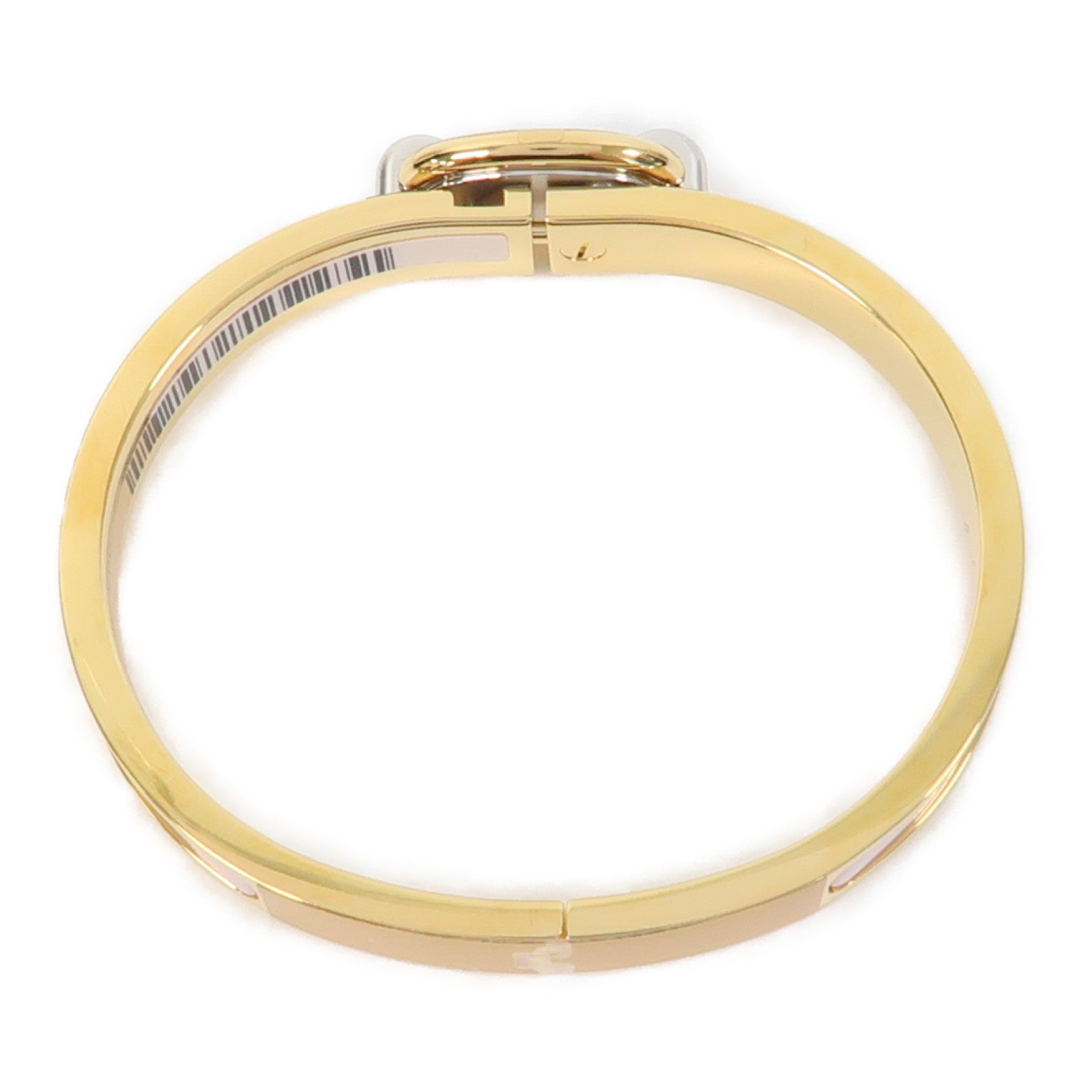 HERMES 金屬Mini Clic Chaine D'Ancre Bracelet金扣手鐲粉紅色/金色