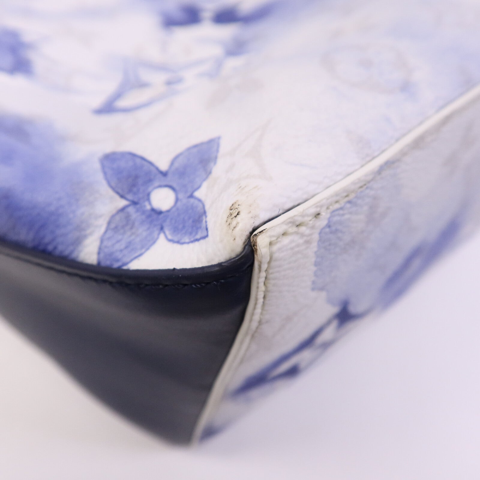 LOUIS VUITTON Monogram Watercolour Weekend Tote GM銀扣手挽肩背兩用袋