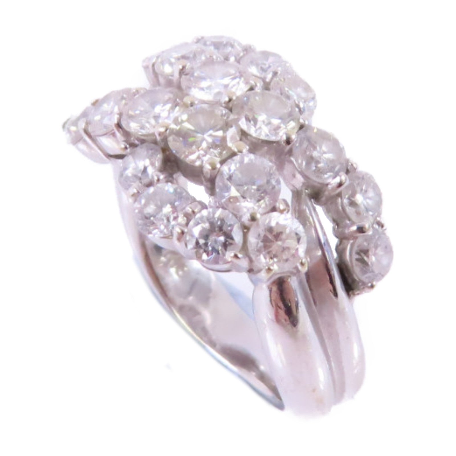 JEWELRY (PRICE DOWN) Diamond Ring US#3.75 18K White Gold