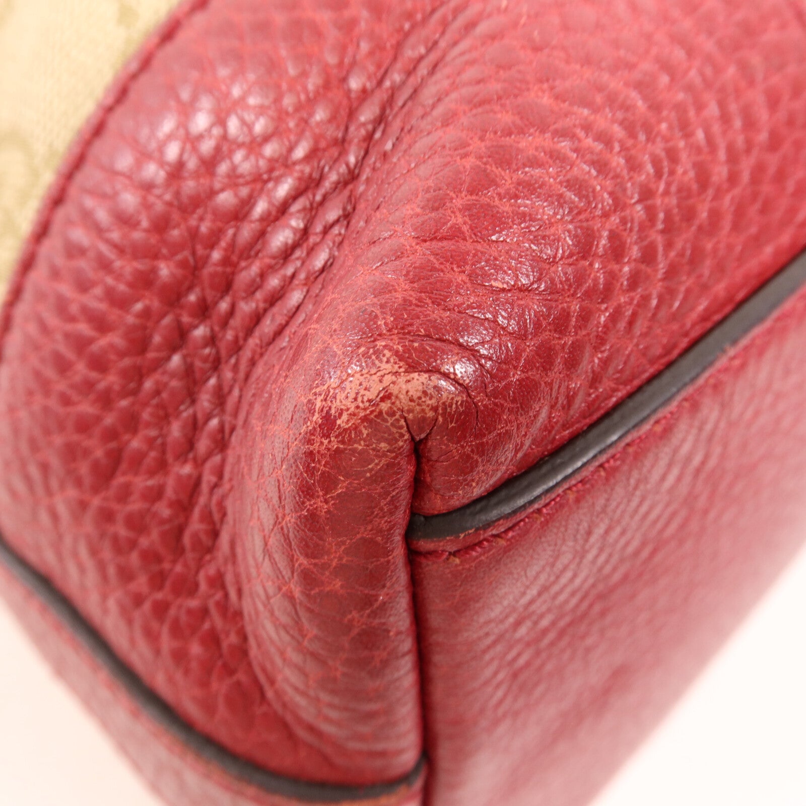 GUCCI 帆布Shoulder Bag金扣手挽肩背兩用袋