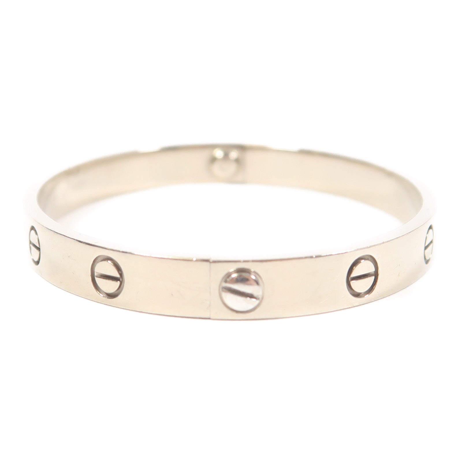 CARTIER 【激減優惠】18K白金Love Bracelet手鐲Cartier#17