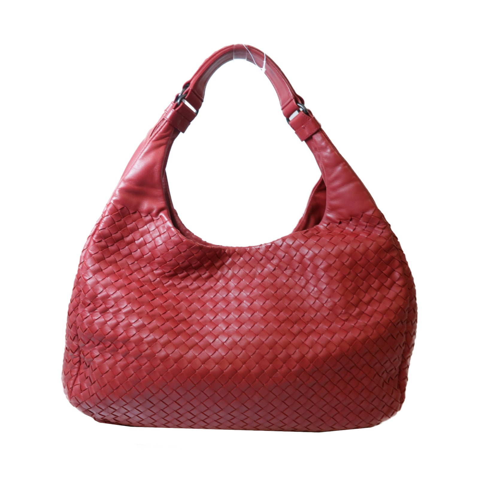 BOTTEGA VENETA 織紋皮革Campana Shoulder Bag肩背袋紅色