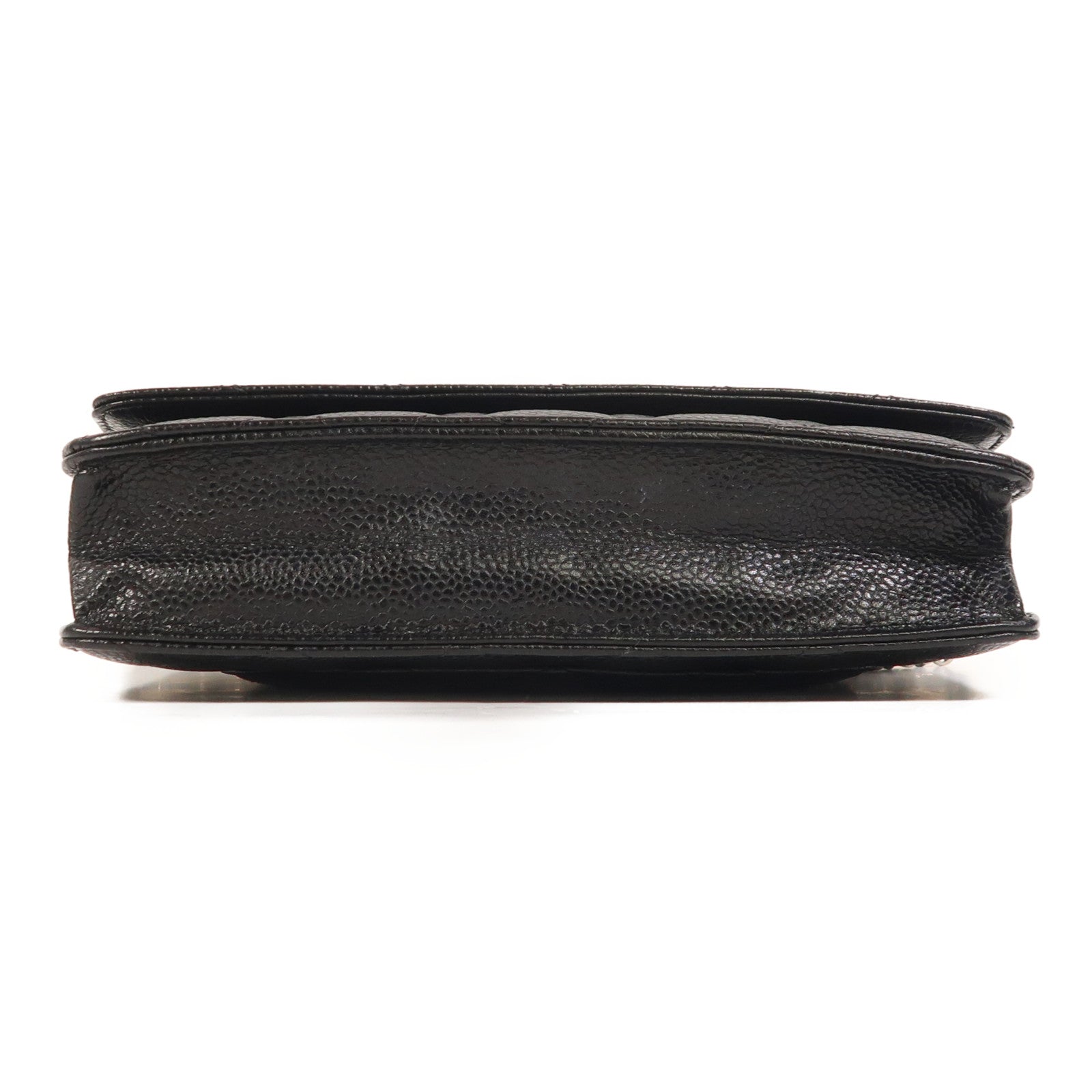CHANEL 牛皮皮革WOC Wallet On Chain銀扣鏈帶肩背袋