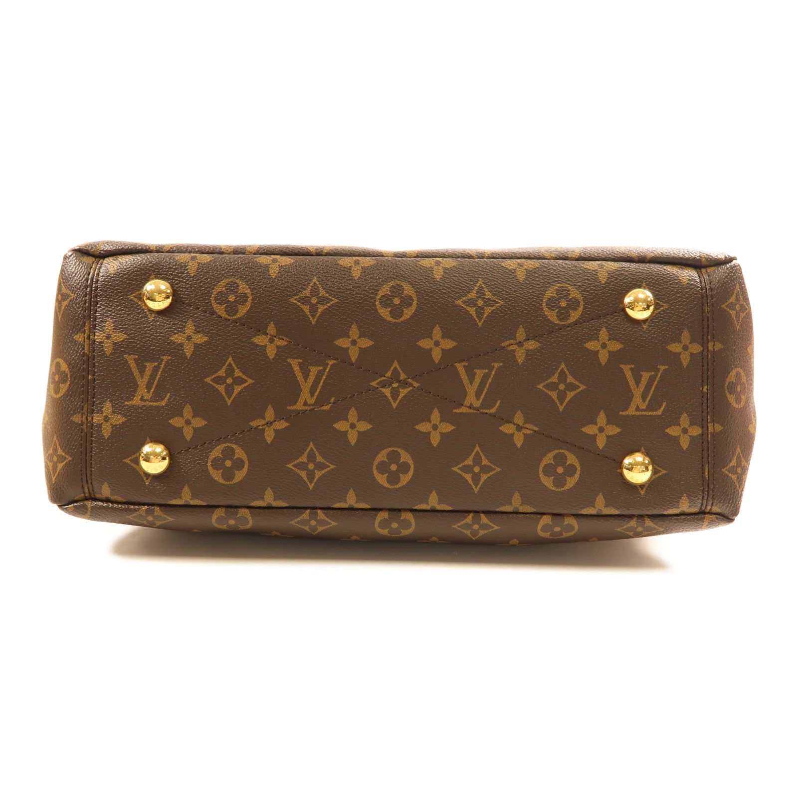LOUIS VUITTON LV GHW Palas MM Shoulder Bag M41064 Monogram Brown
