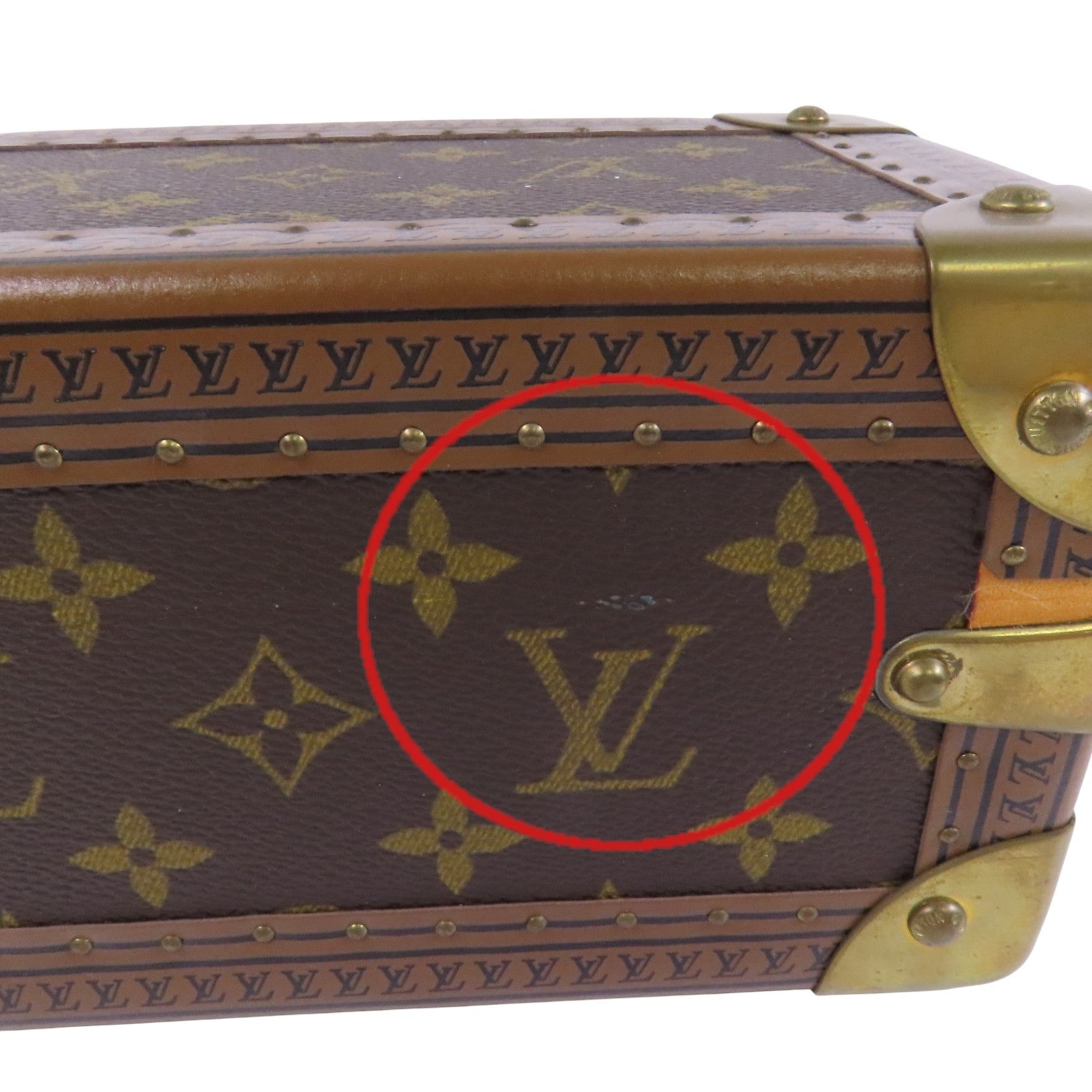 LOUIS VUITTON Monogram Coffret Tresor Box20金扣經典手提箱