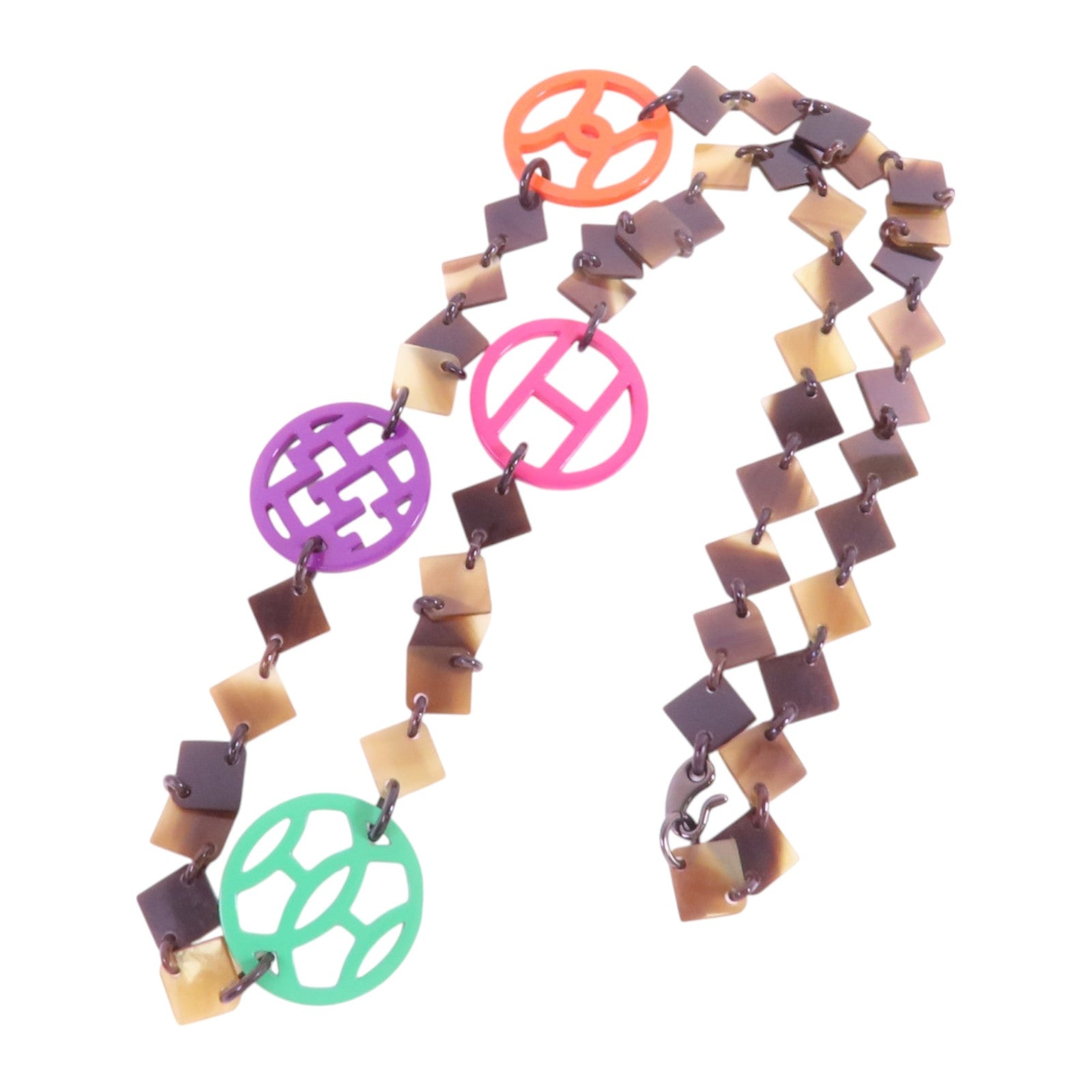HERMES 水牛角/PVC Horn Necklace項鏈