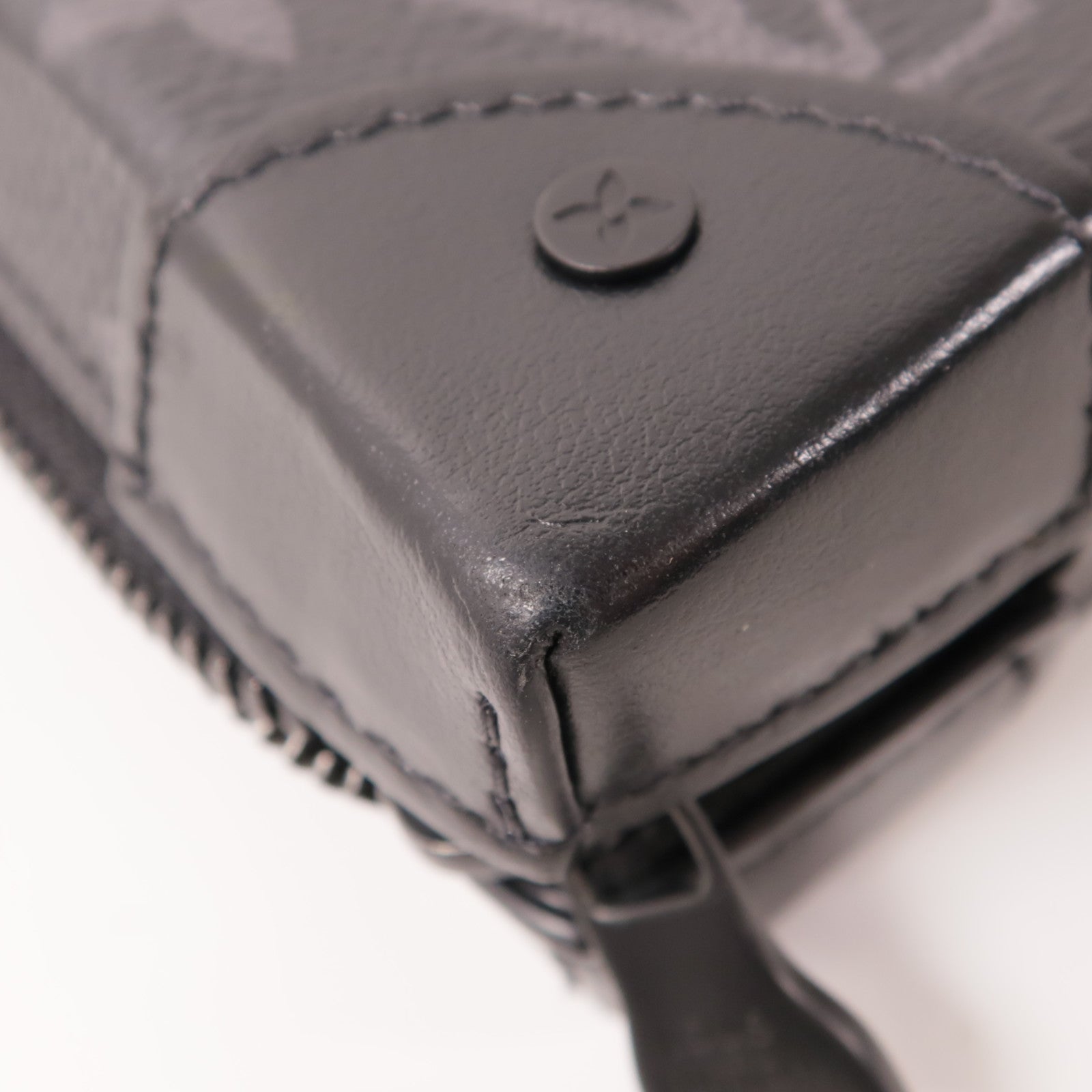 LOUIS VUITTON LV Soft Trunk Wallet Shoulder Bag M69838 Monogram Eclipse Black