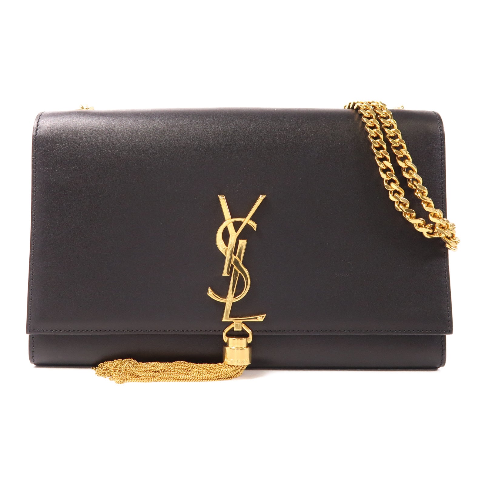 YVES SAINT LAURENT 【激減優惠】牛皮皮革Shoulder Bag金扣肩背袋