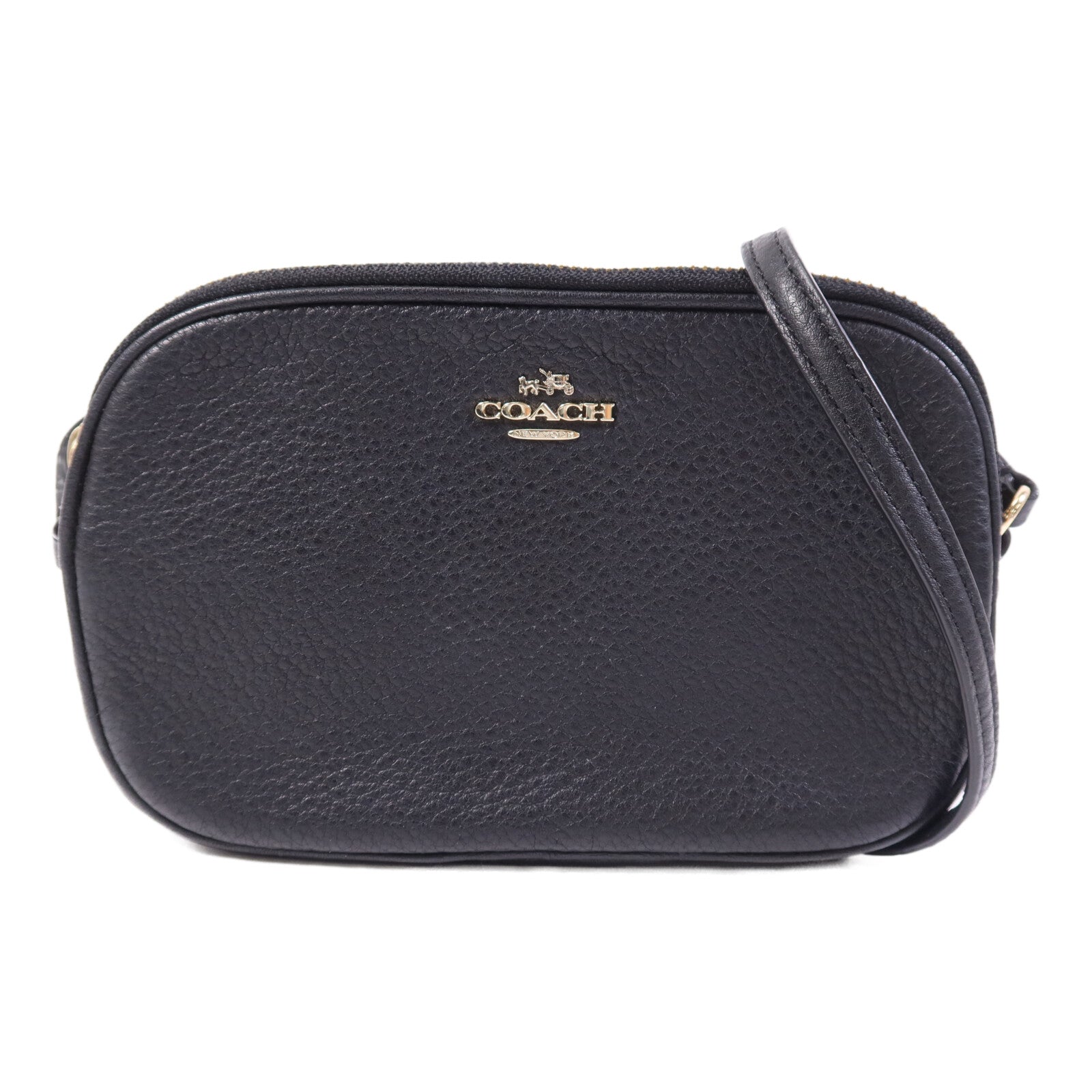 COACH 牛皮皮革Shoulder Bag金扣肩背袋