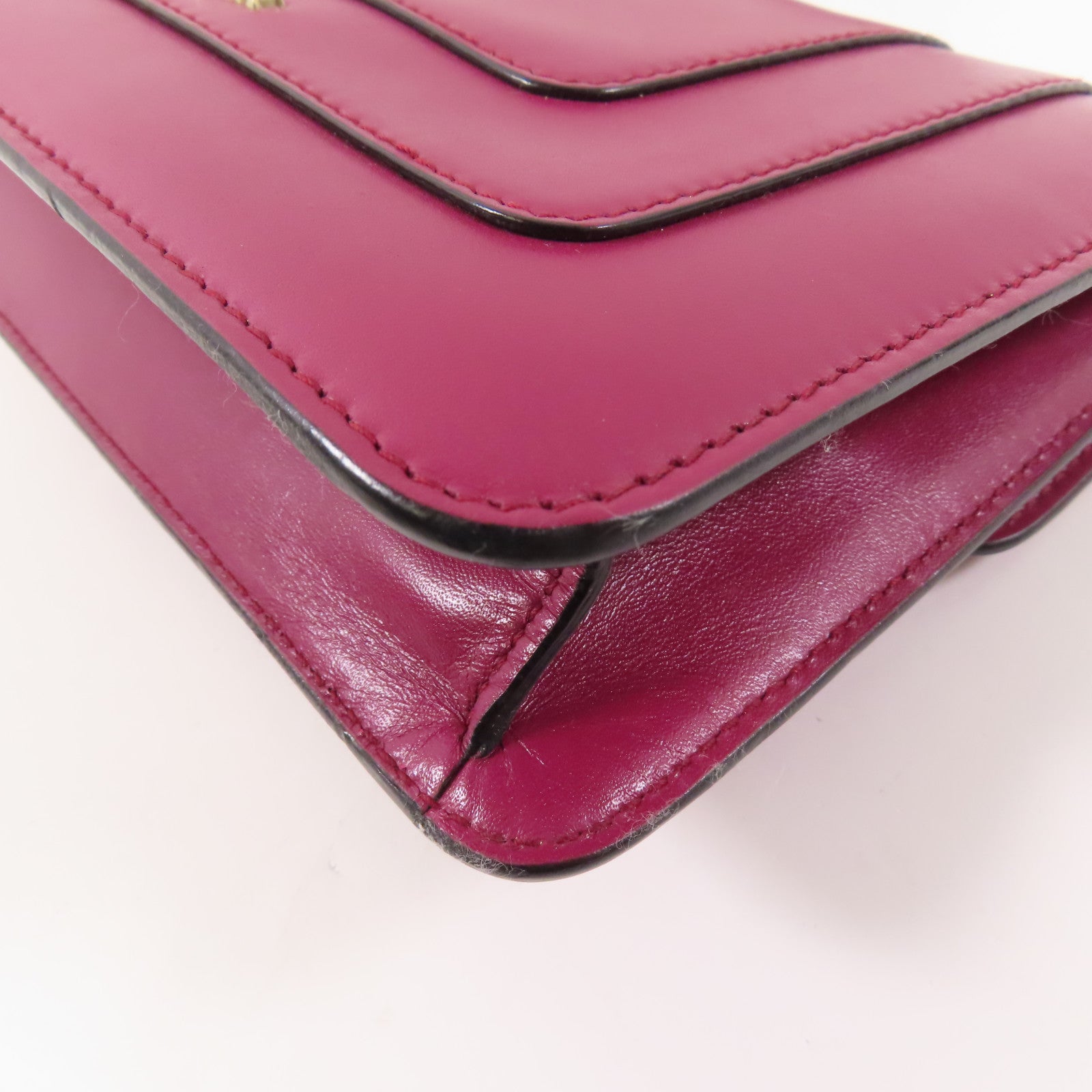 BVLGARI 牛皮皮革Serpenti Forever金扣鏈帶肩背袋