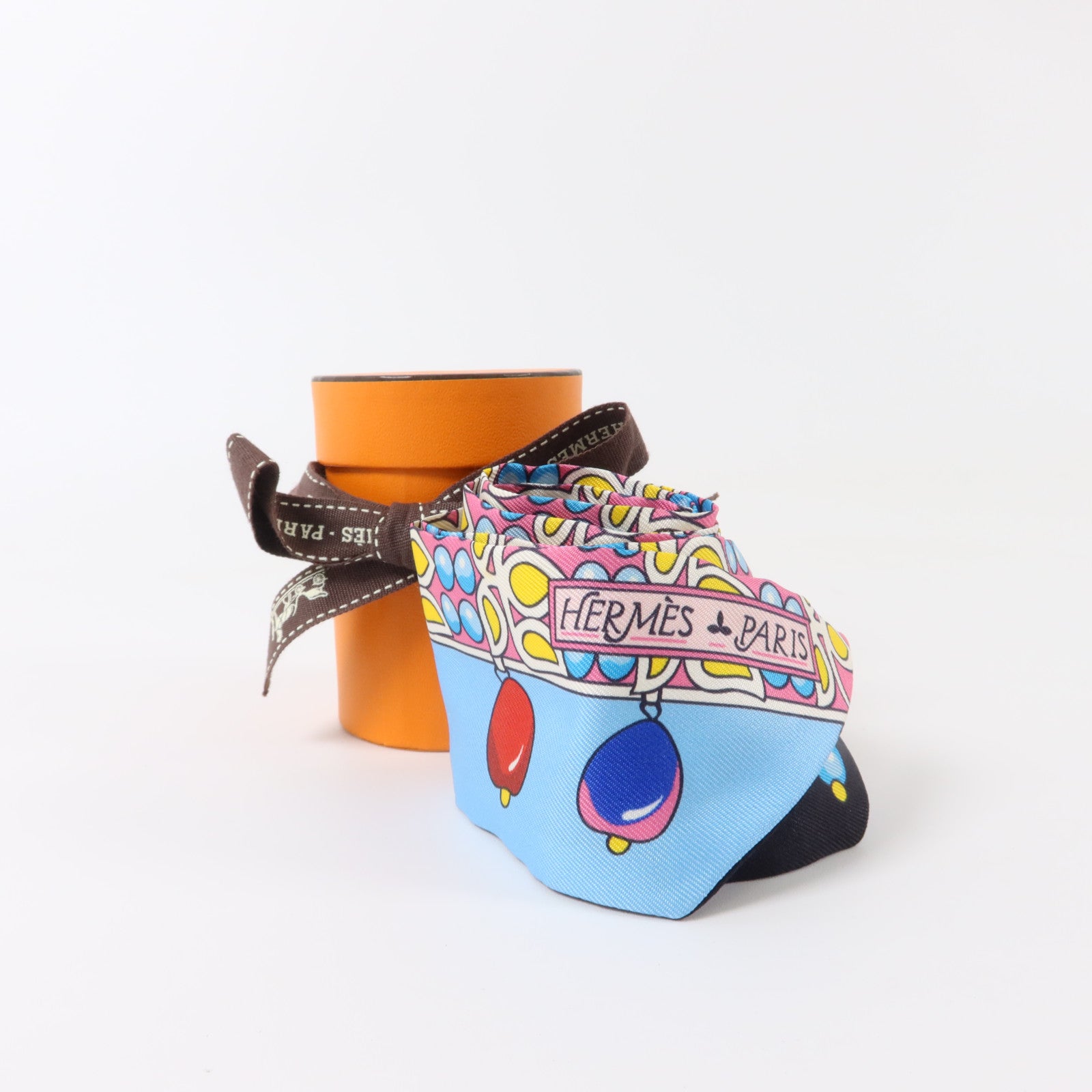 HERMES 絲質Twilly絲巾