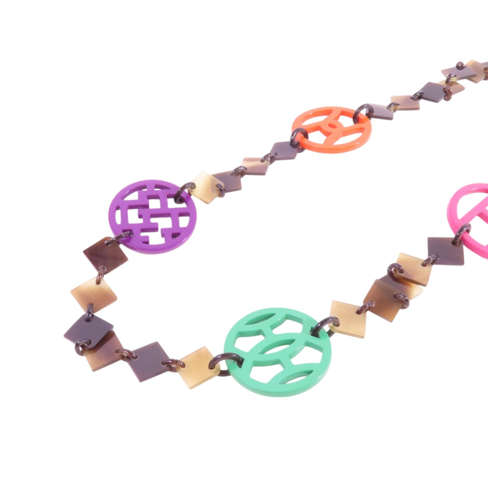 HERMES 水牛角/PVC Horn Necklace項鏈