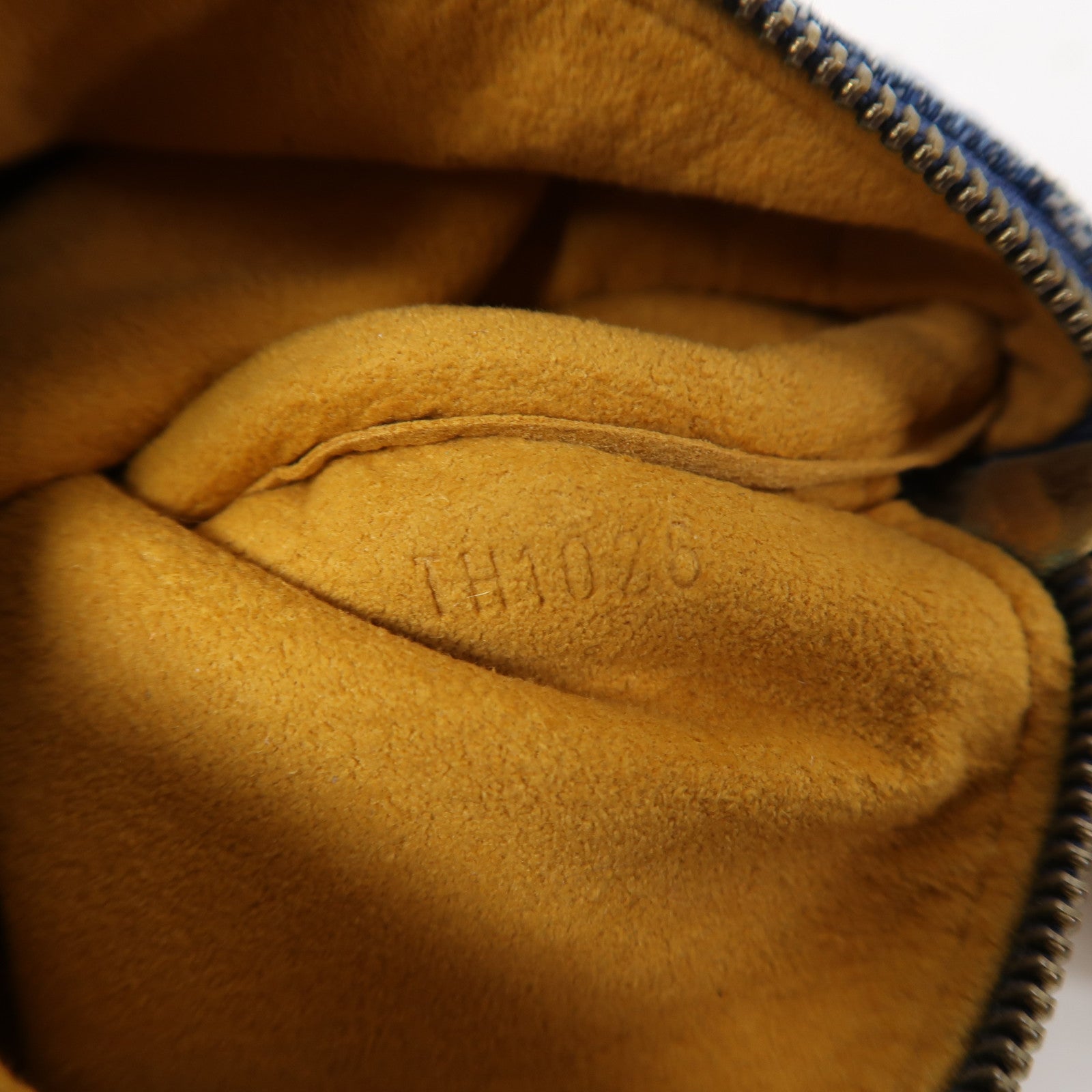 LOUIS VUITTON Monogram Denim Trousse Speedy PM Pouch金扣零錢包藍色