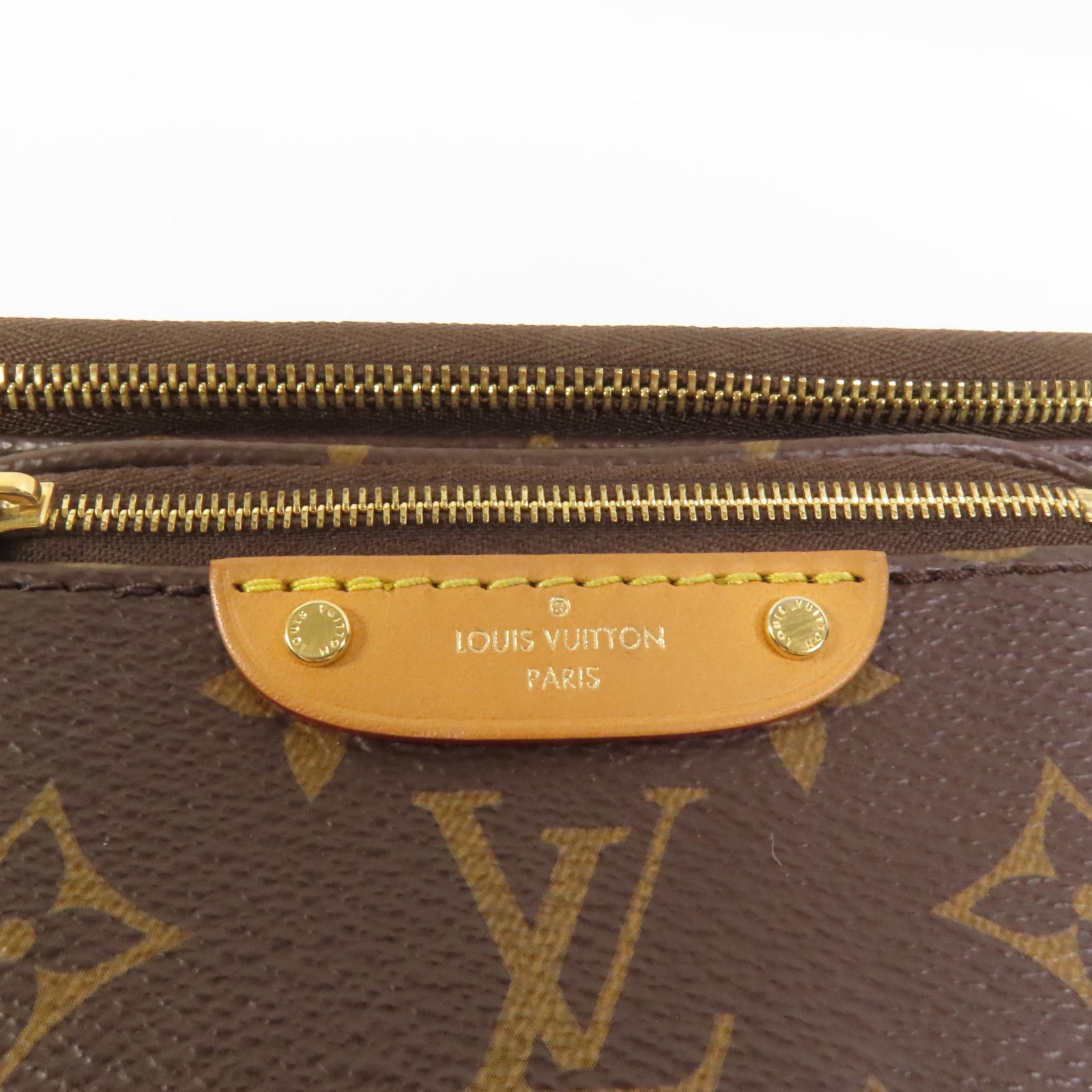 LOUIS VUITTON Monogram Mini Bumbag金扣手挽肩背兩用袋棕色