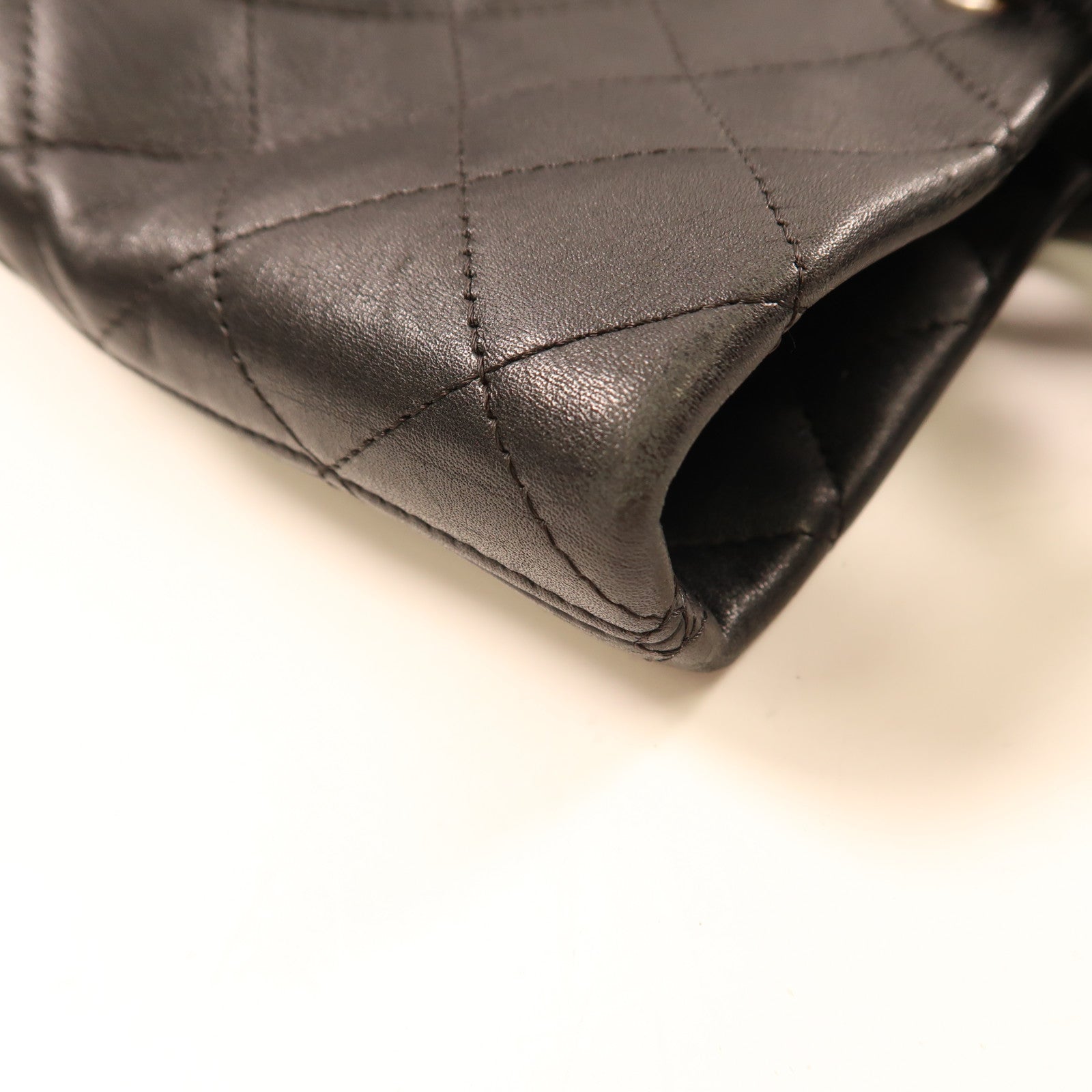 CHANEL 牛皮皮革Cambon Line Tote Bag銀扣手挽袋