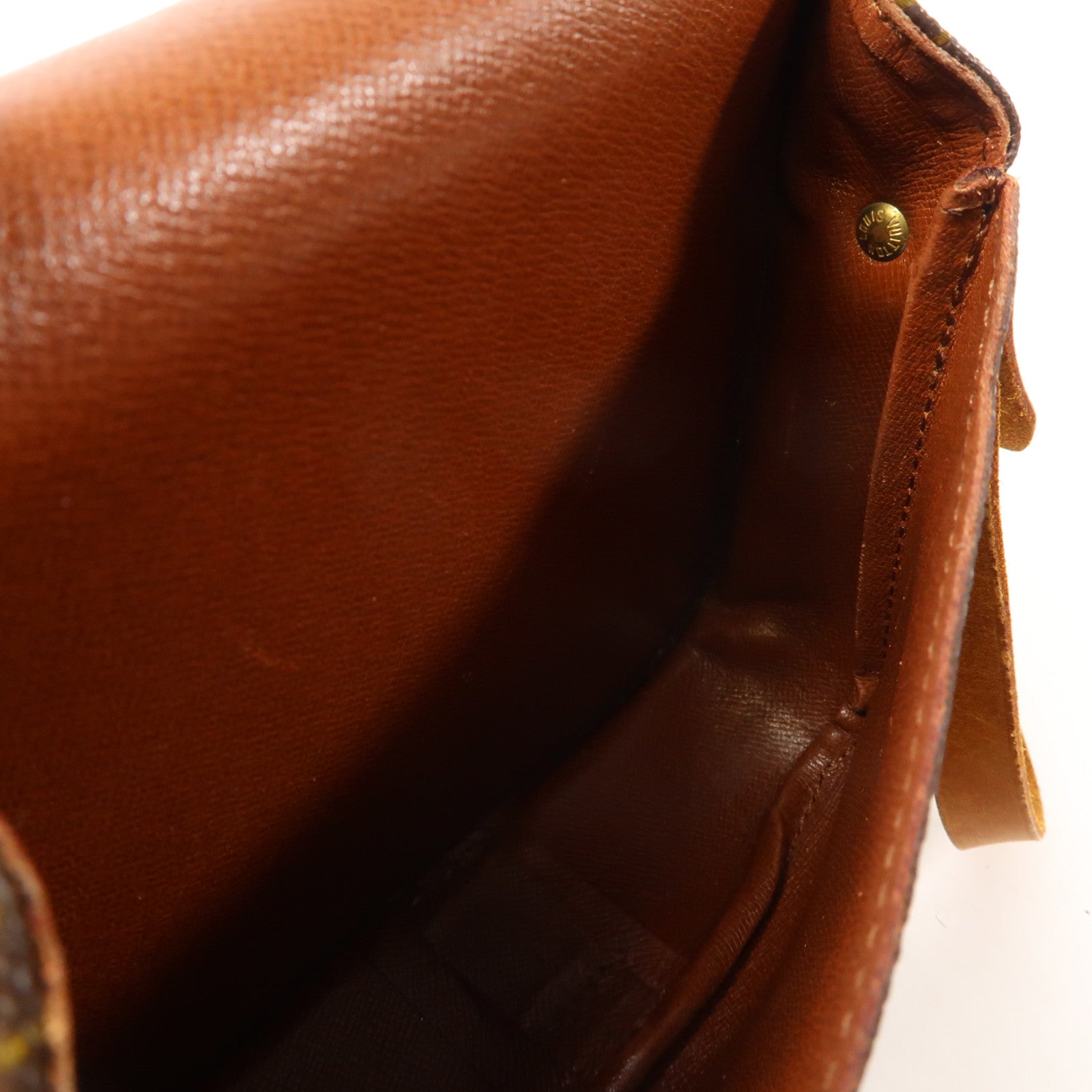 LOUIS VUITTON Monogram Mini Cartouchiere金扣肩背袋啡色