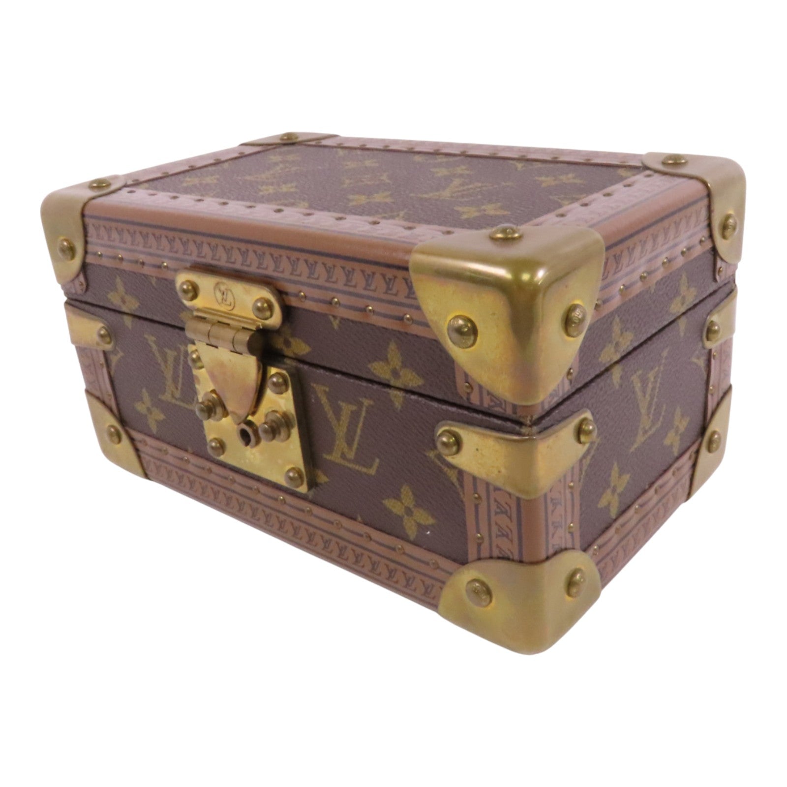 LOUIS VUITTON Monogram Coffret Tresor Box20金扣經典手提箱