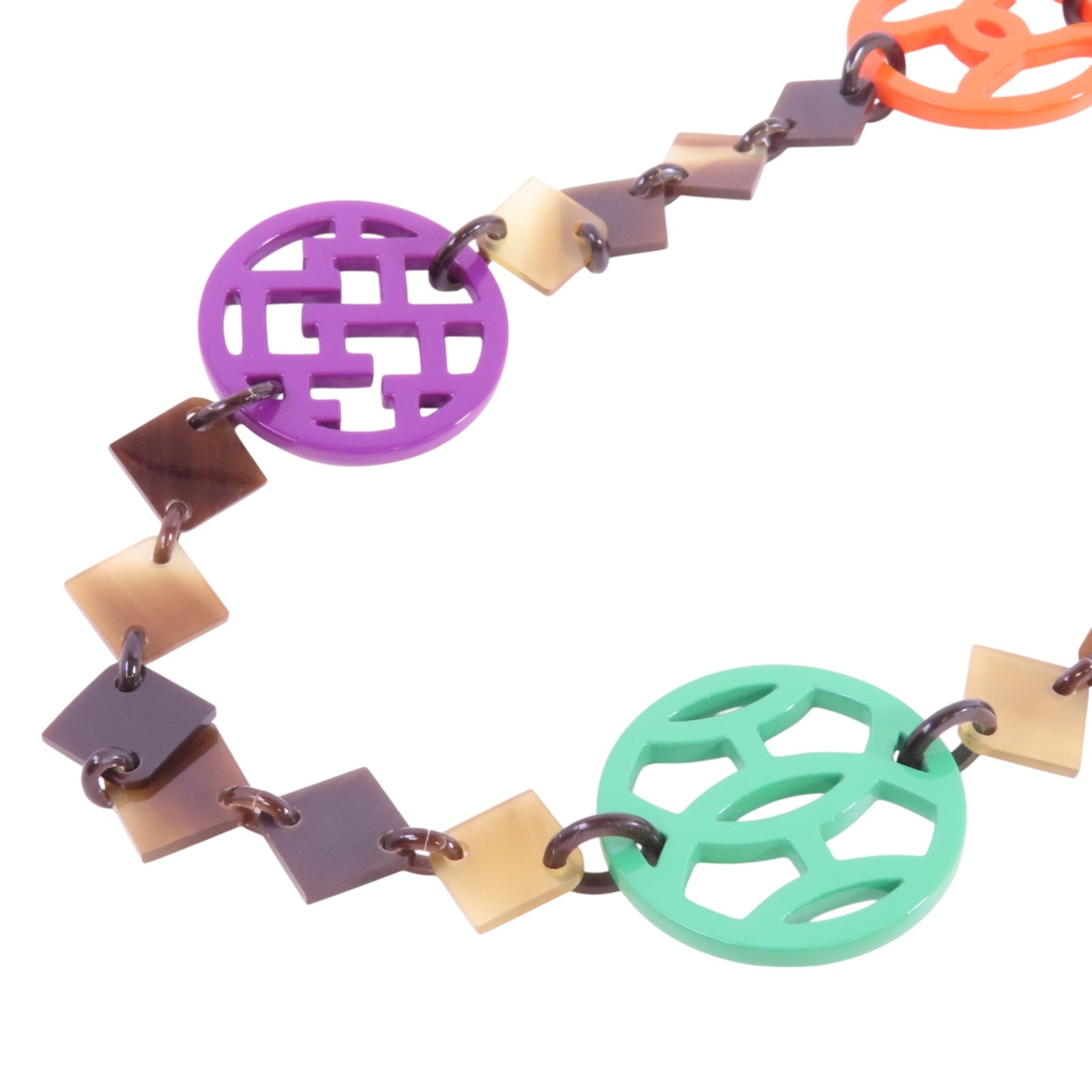 HERMES 水牛角/PVC Horn Necklace項鏈