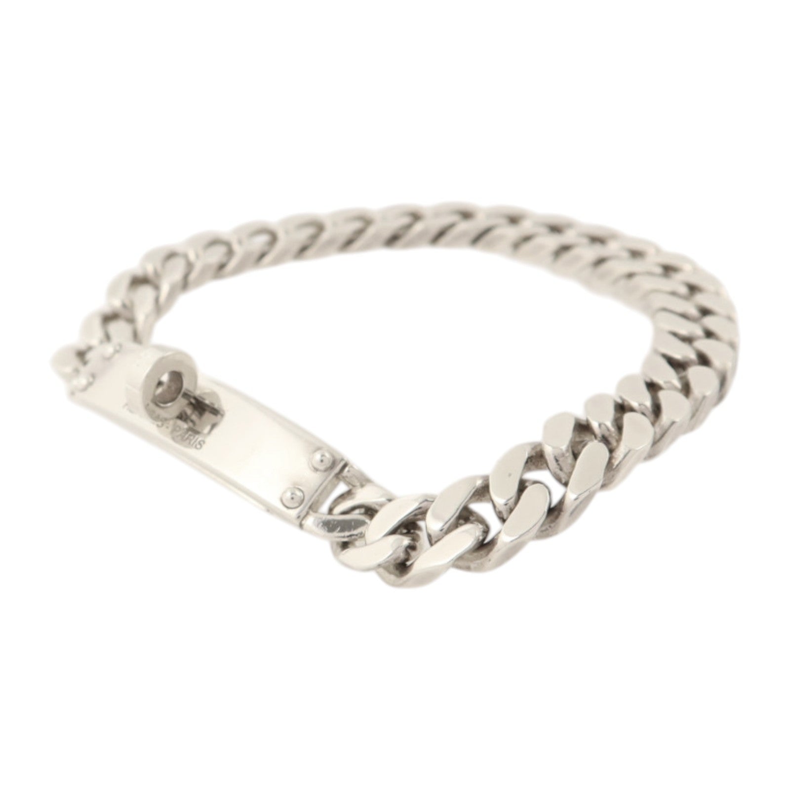 HERMES 925純銀Kelly Gourmette Bracelet SH銀扣手鏈