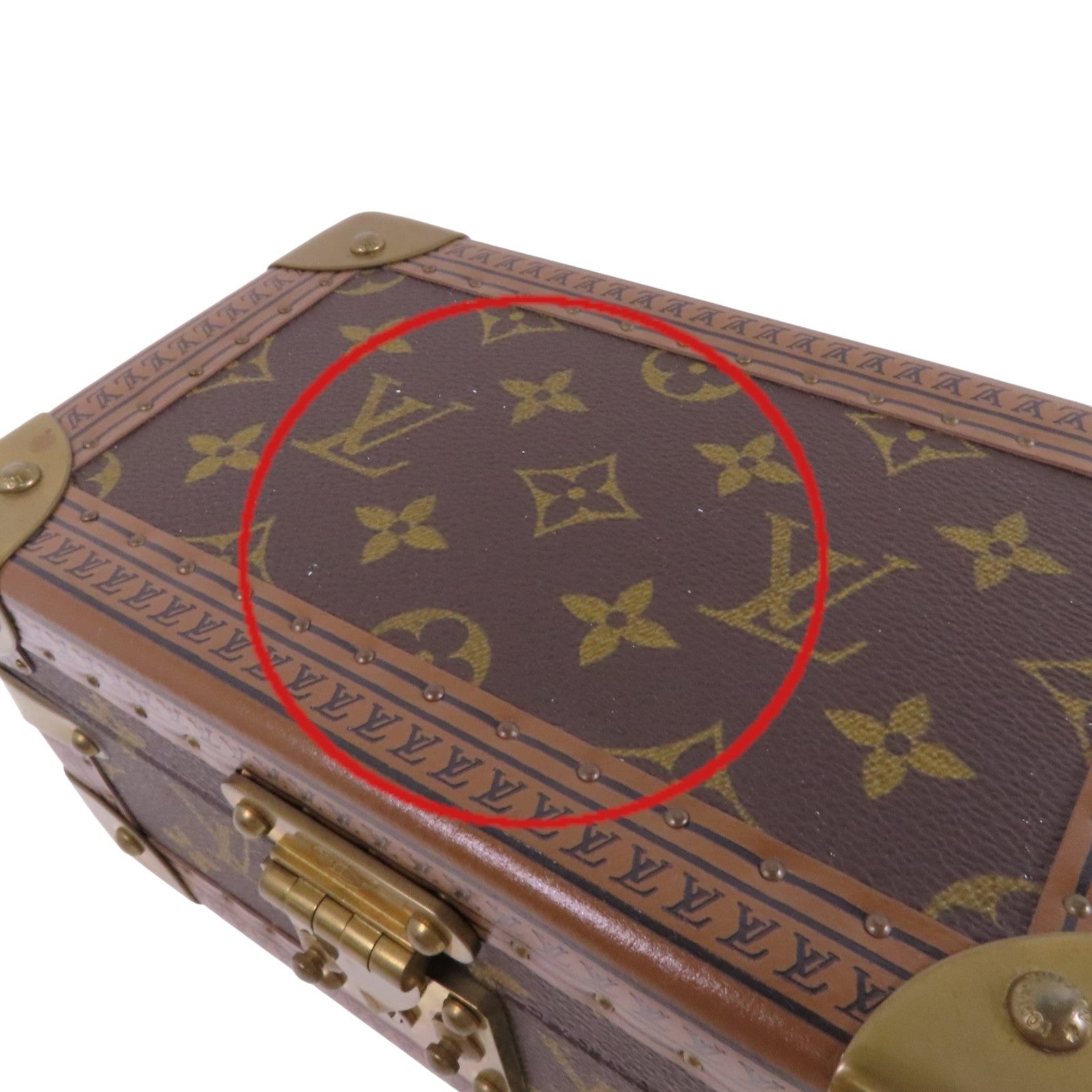 LOUIS VUITTON Monogram Coffret Tresor Box20金扣經典手提箱