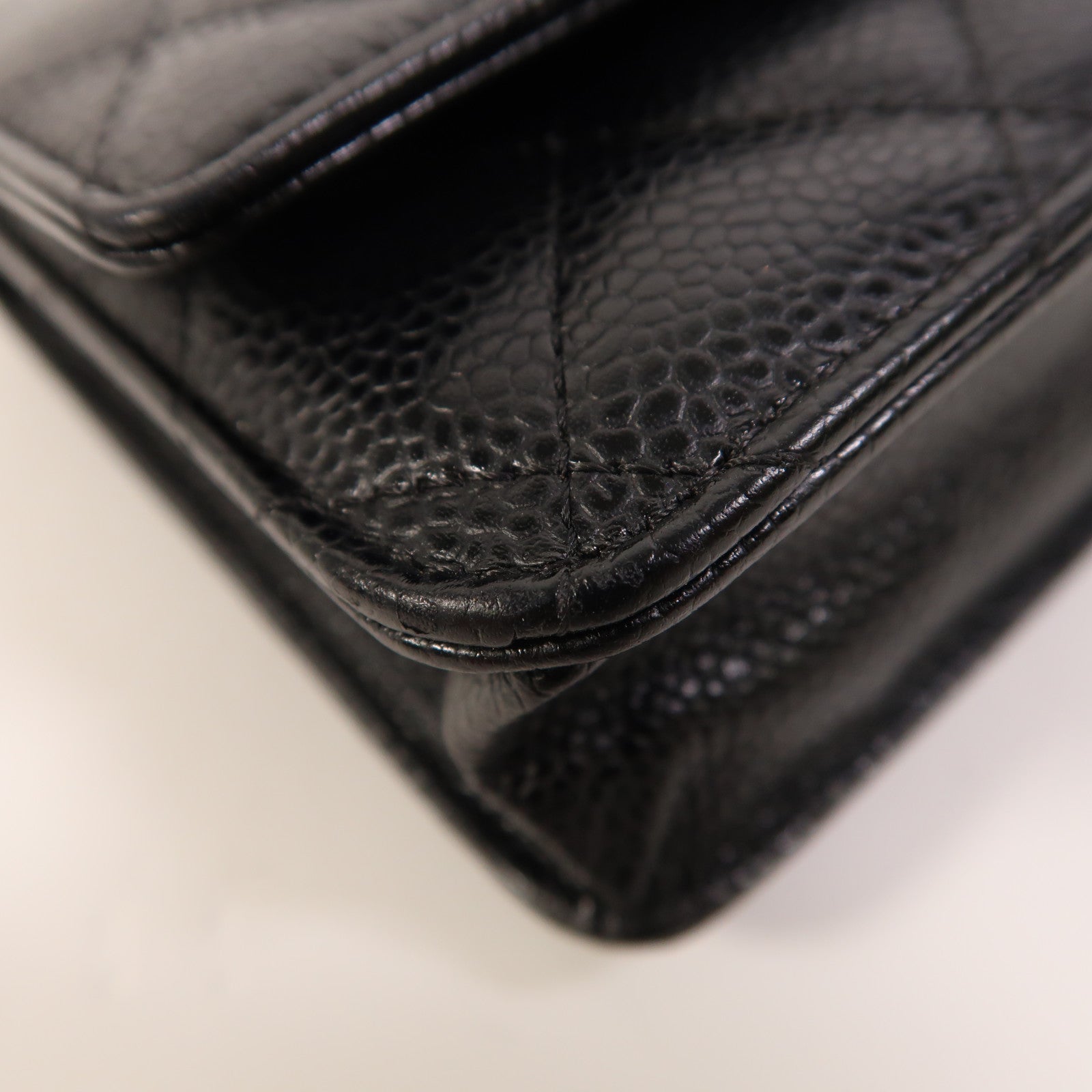 CHANEL 牛皮皮革WOC Wallet On Chain銀扣鏈帶肩背袋