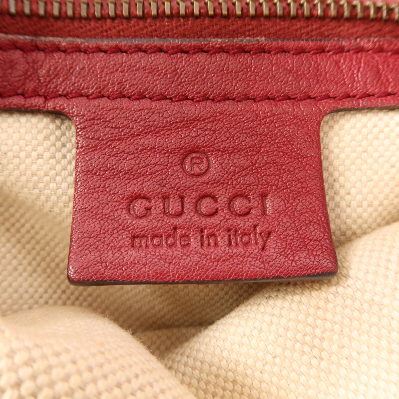 GUCCI 帆布Shoulder Bag金扣手挽肩背兩用袋
