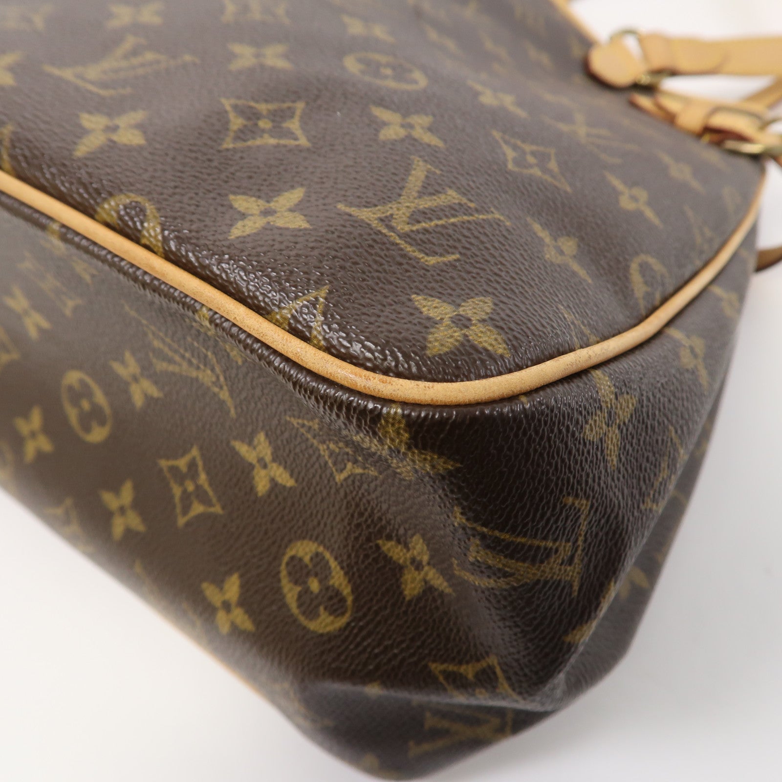 LOUIS VUITTON Monogram Batignolles Vertical金扣肩背袋啡色