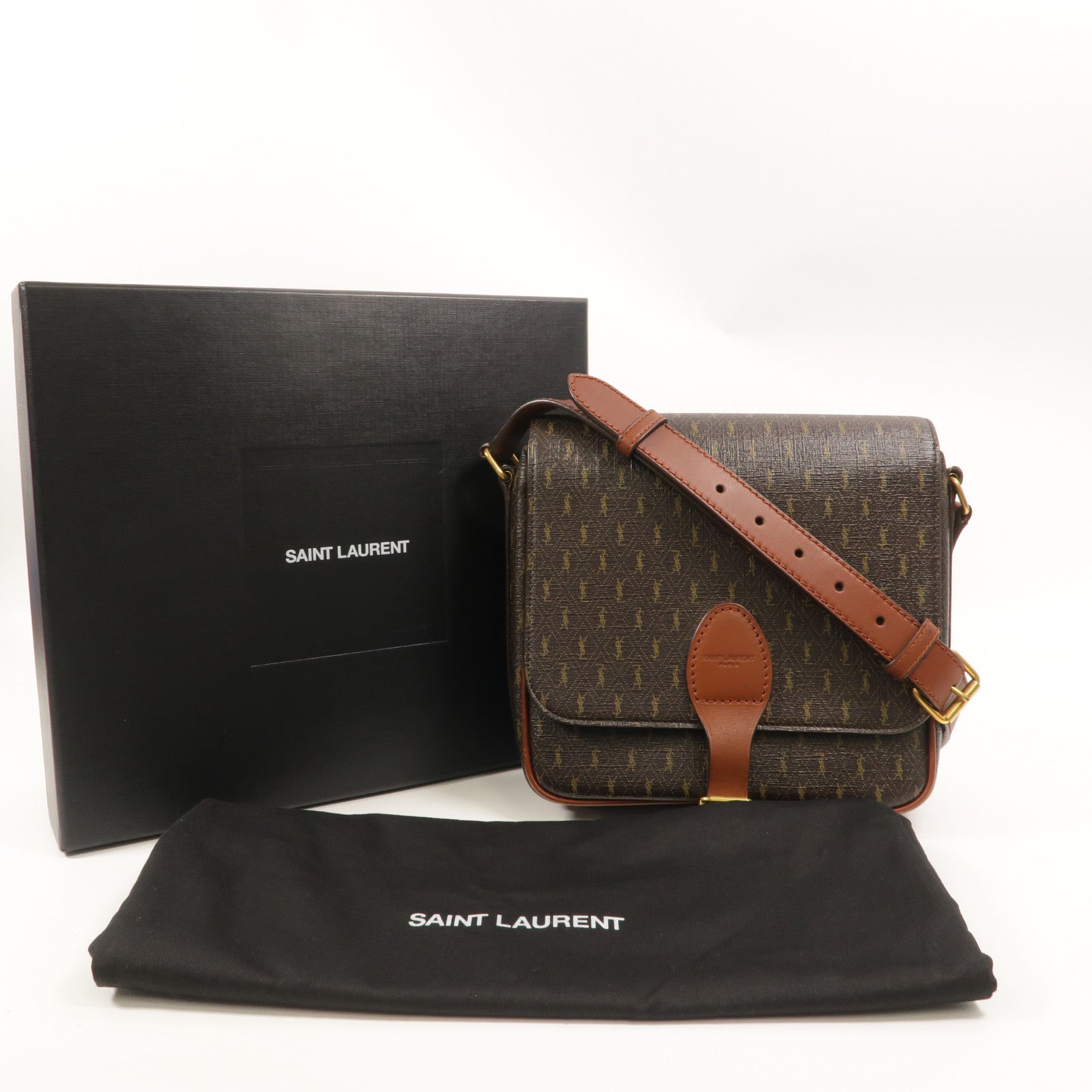 SAINT LAURENT 牛皮皮革Le Monogramme肩背袋