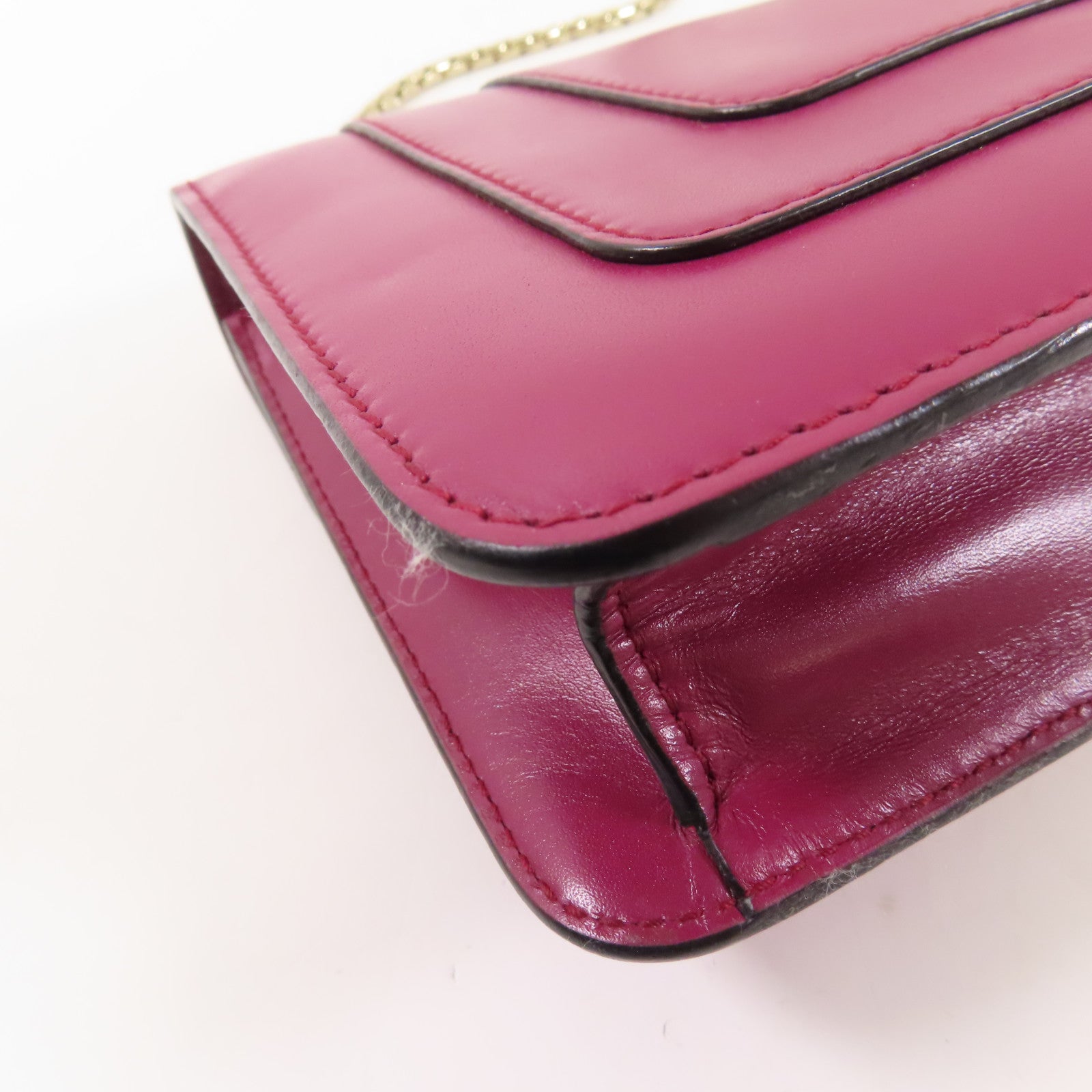 BVLGARI 【激減優惠】牛皮皮革Serpenti Forever金扣鏈帶肩背袋