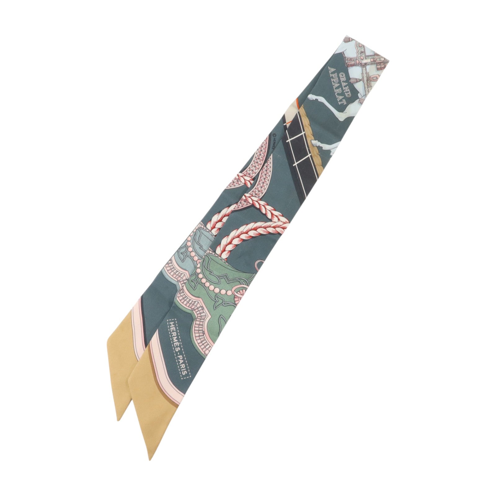 HERMES 絲質Twilly絲巾