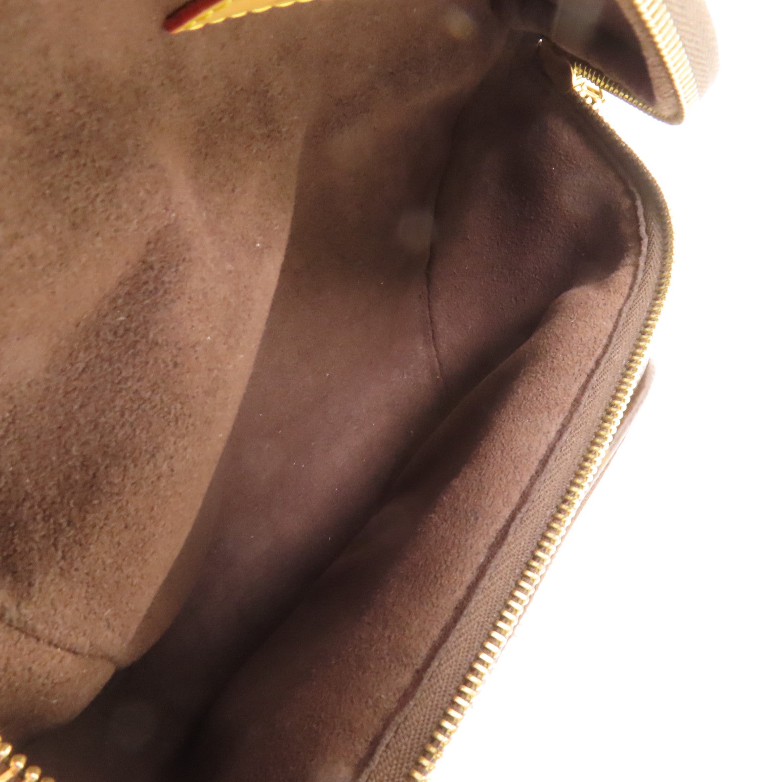 LOUIS VUITTON Monogram Mini Bumbag金扣手挽肩背兩用袋棕色