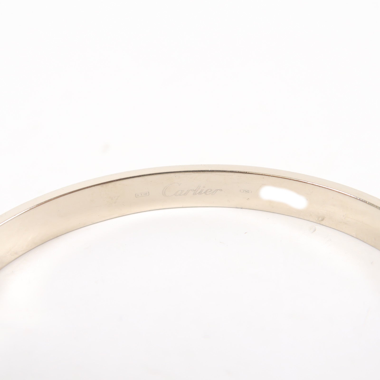 CARTIER 【激減優惠】18K白金Love Bracelet手鐲Cartier#17