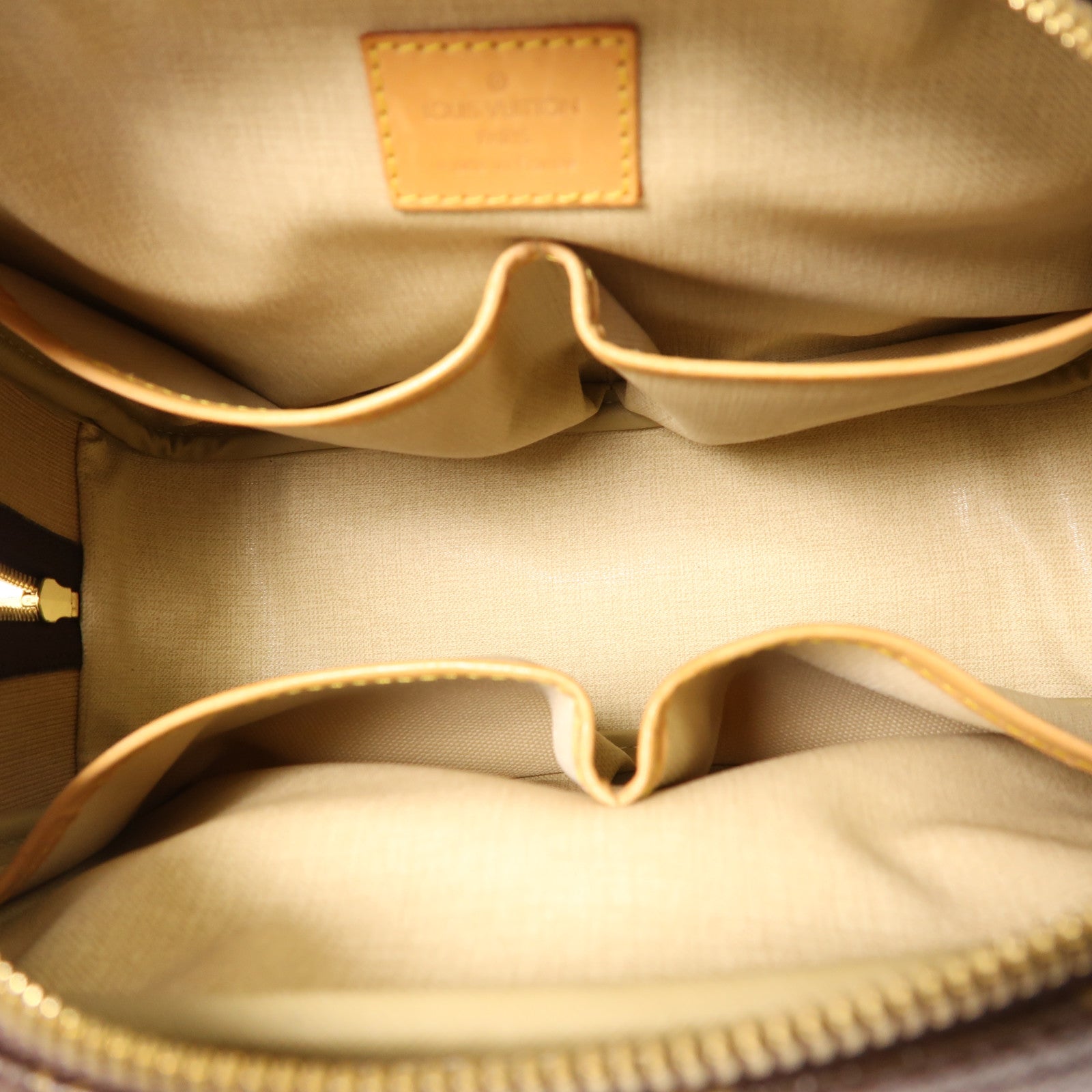 LOUIS VUITTON Monogram Trouville金扣手挽袋棕色