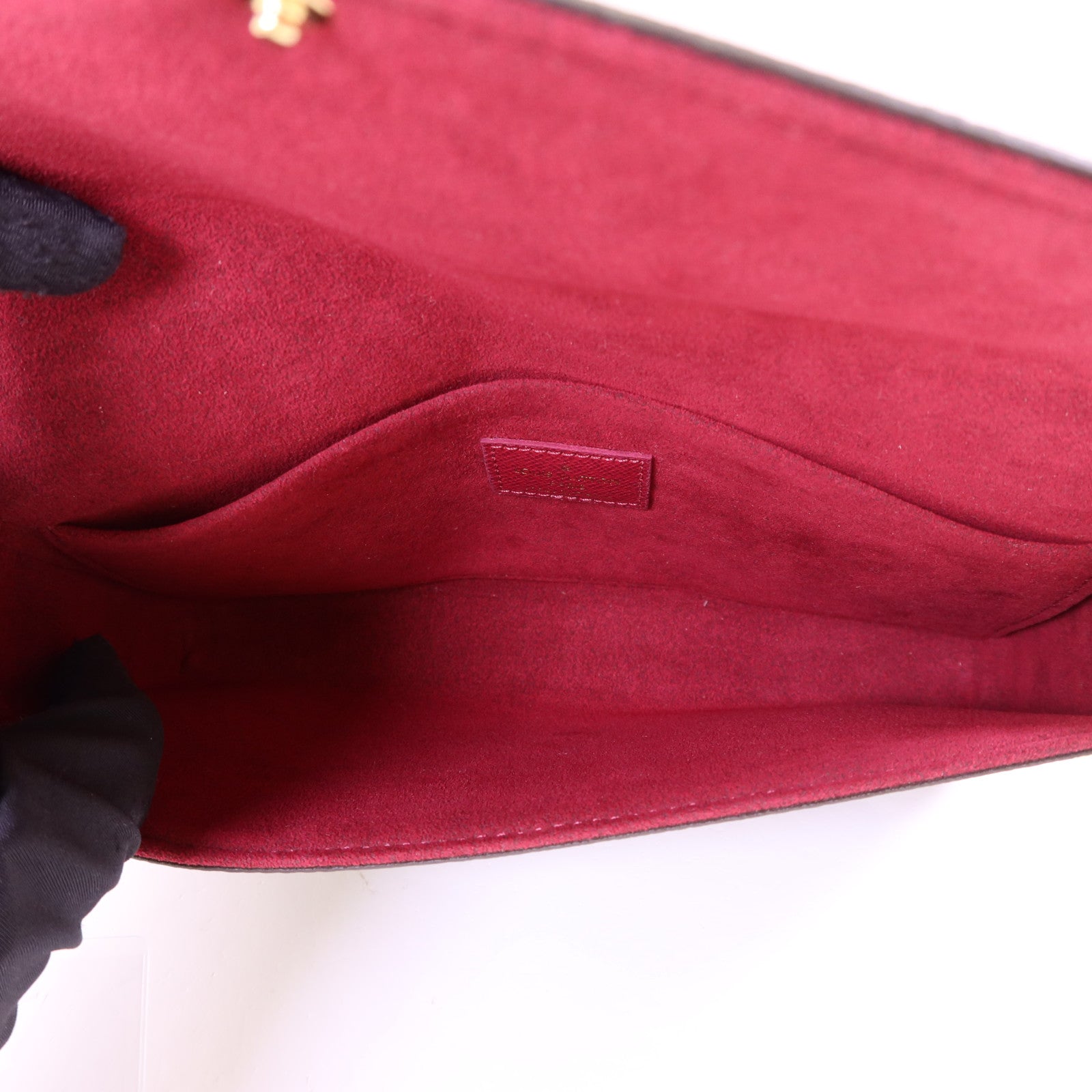 LOUIS VUITTON Monogram Felicie Pochette金扣鏈帶肩背袋