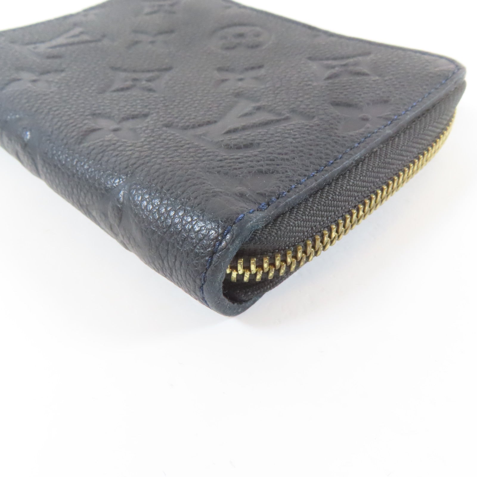LOUIS VUITTON Monogram Empreinte Secret Compact Wallet金扣錢包黑色