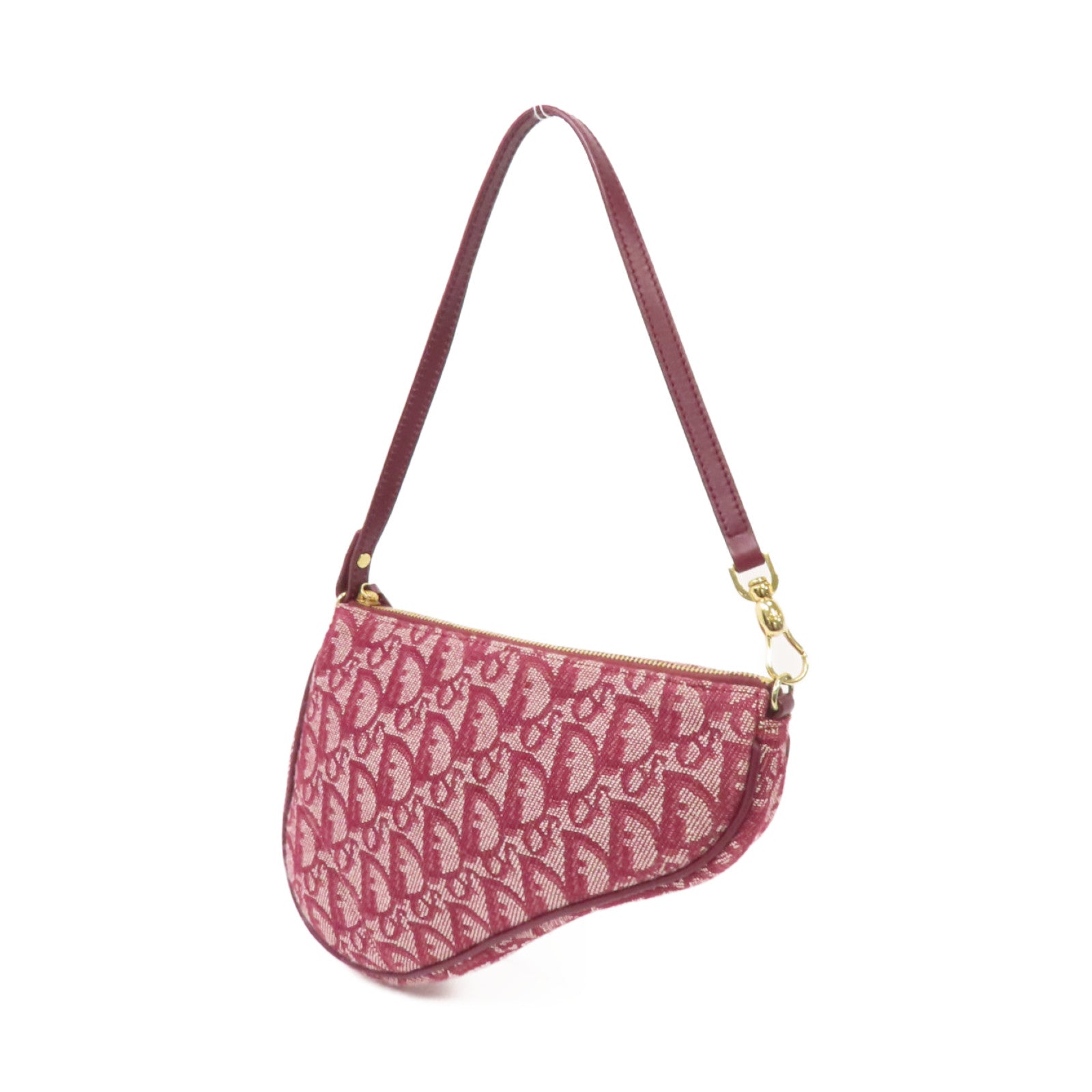 Dior 帆布Shoulder Bag金扣肩背袋紅色