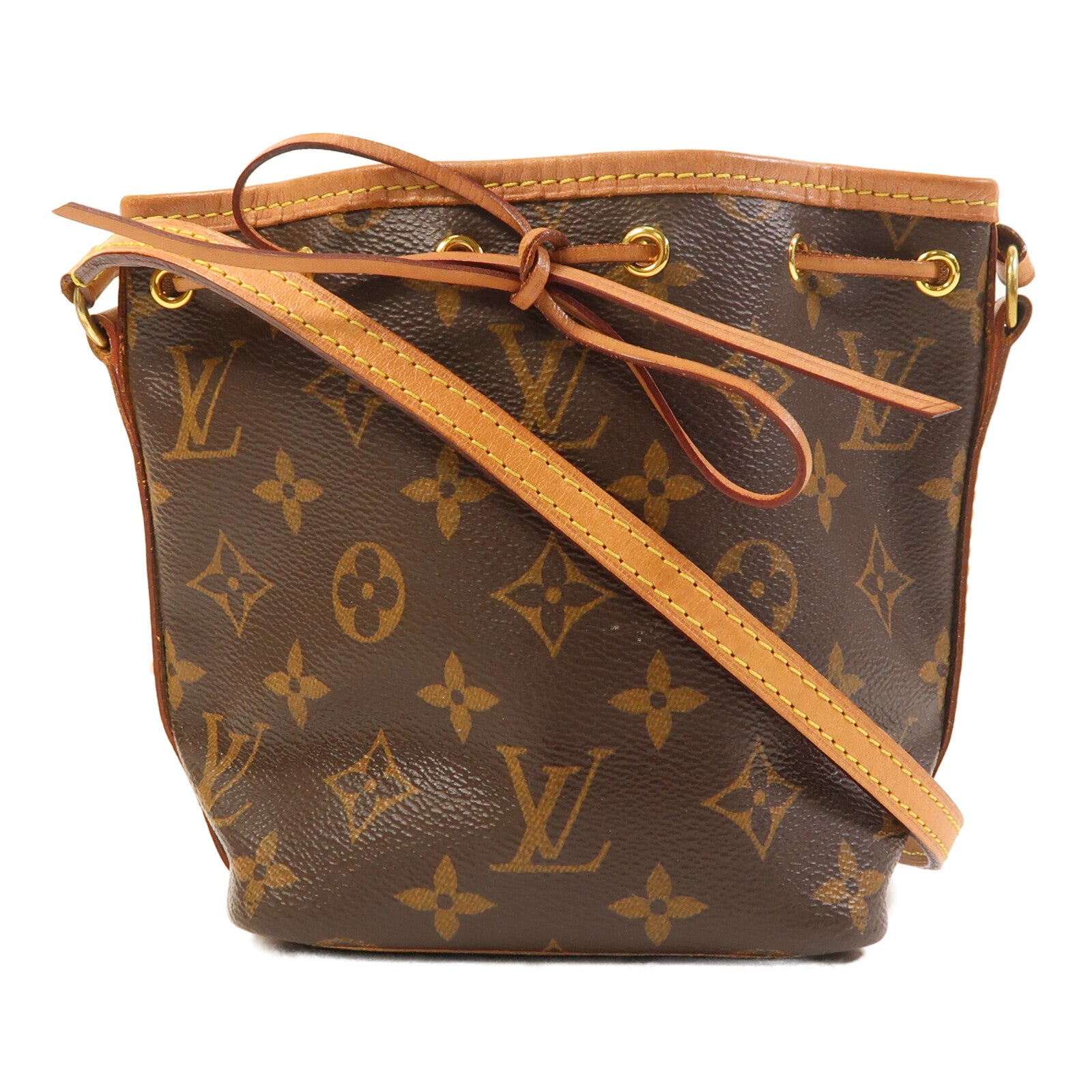 LOUIS VUITTON Monogram Nano Noe金扣肩背袋