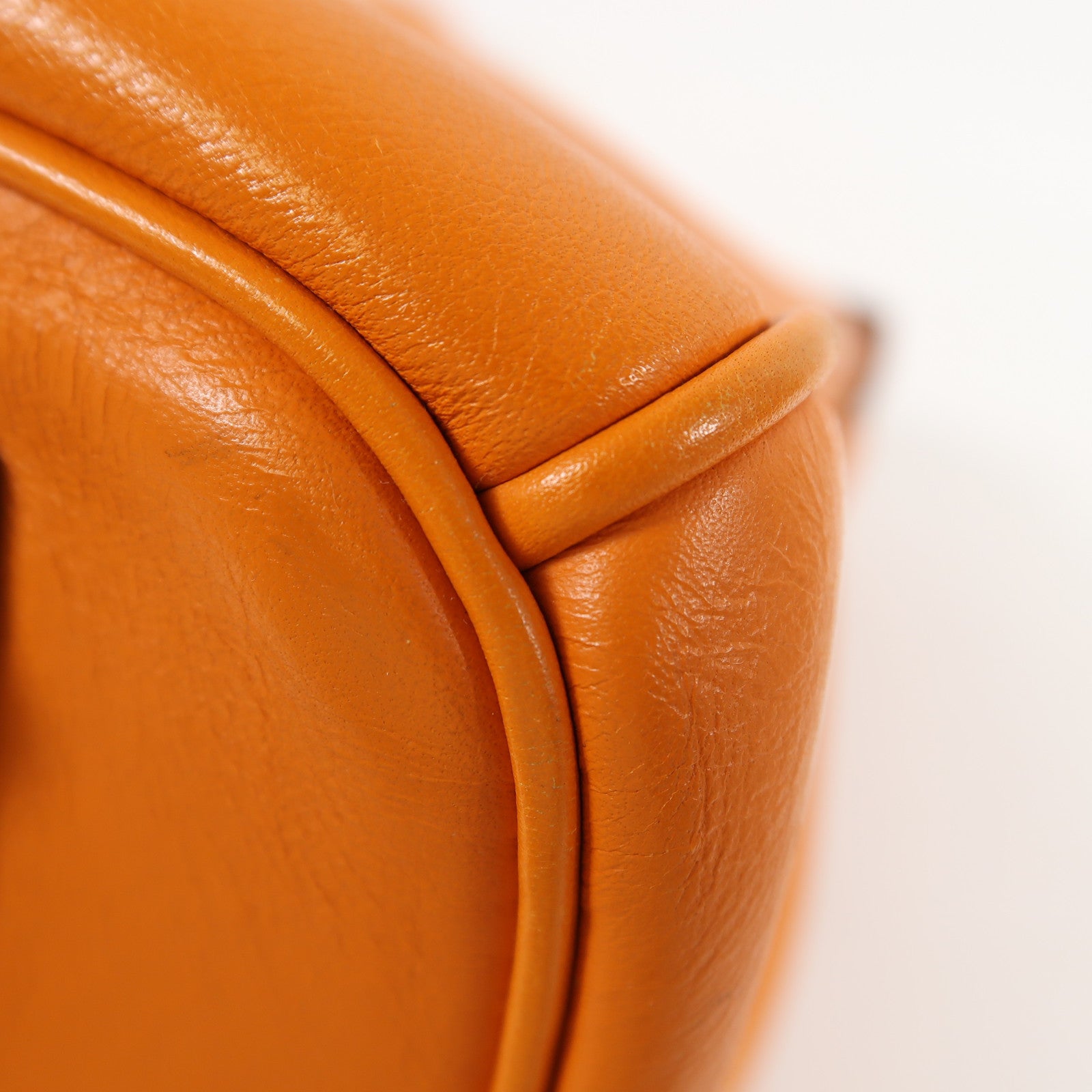 HERMES Swift皮革Birkin 35銀扣手挽袋Orange橙色