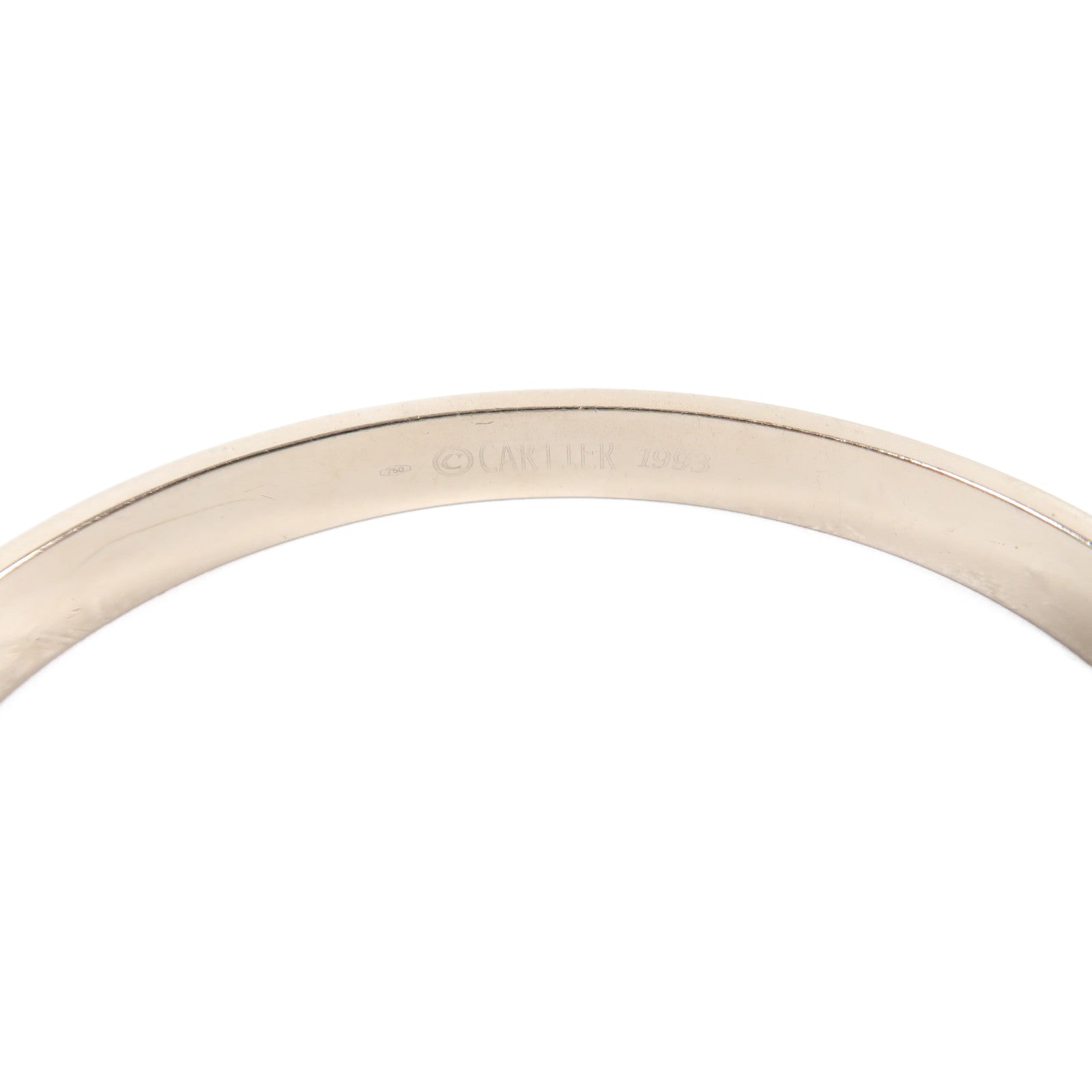 CARTIER 【激減優惠】18K白金Love Bracelet手鐲Cartier#17