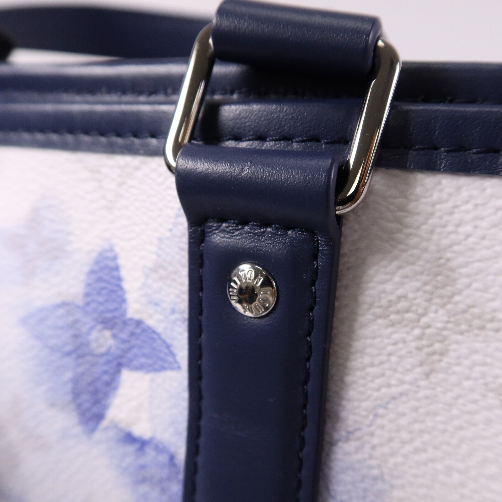 LOUIS VUITTON Monogram Watercolour Weekend Tote GM銀扣手挽肩背兩用袋