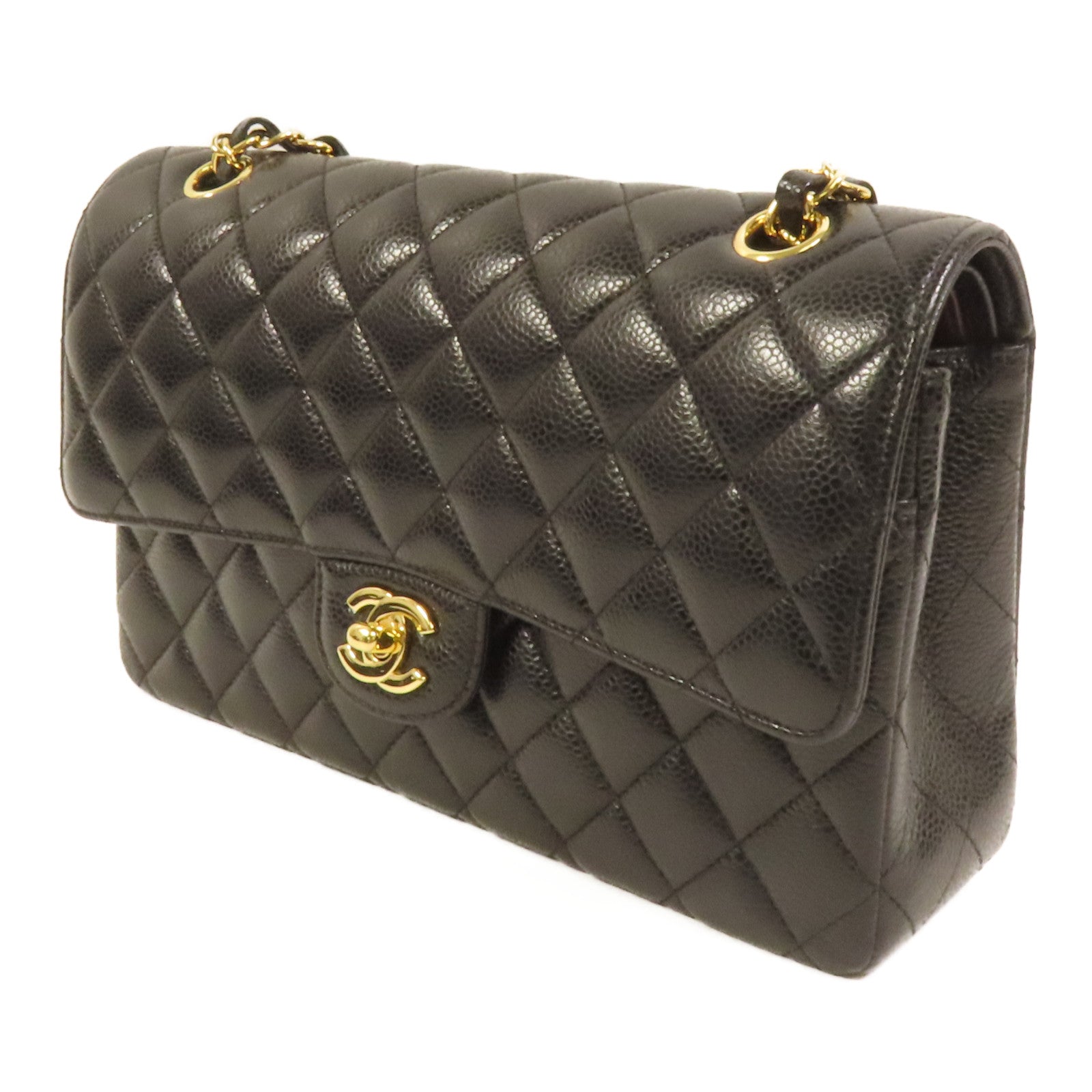 CHANEL 牛皮皮革Classic 25金扣鏈帶肩背袋