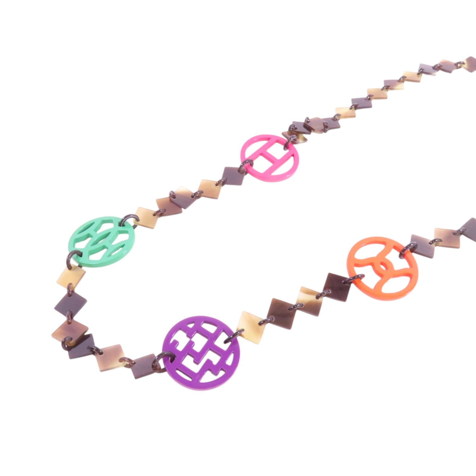 HERMES 水牛角/PVC Horn Necklace項鏈