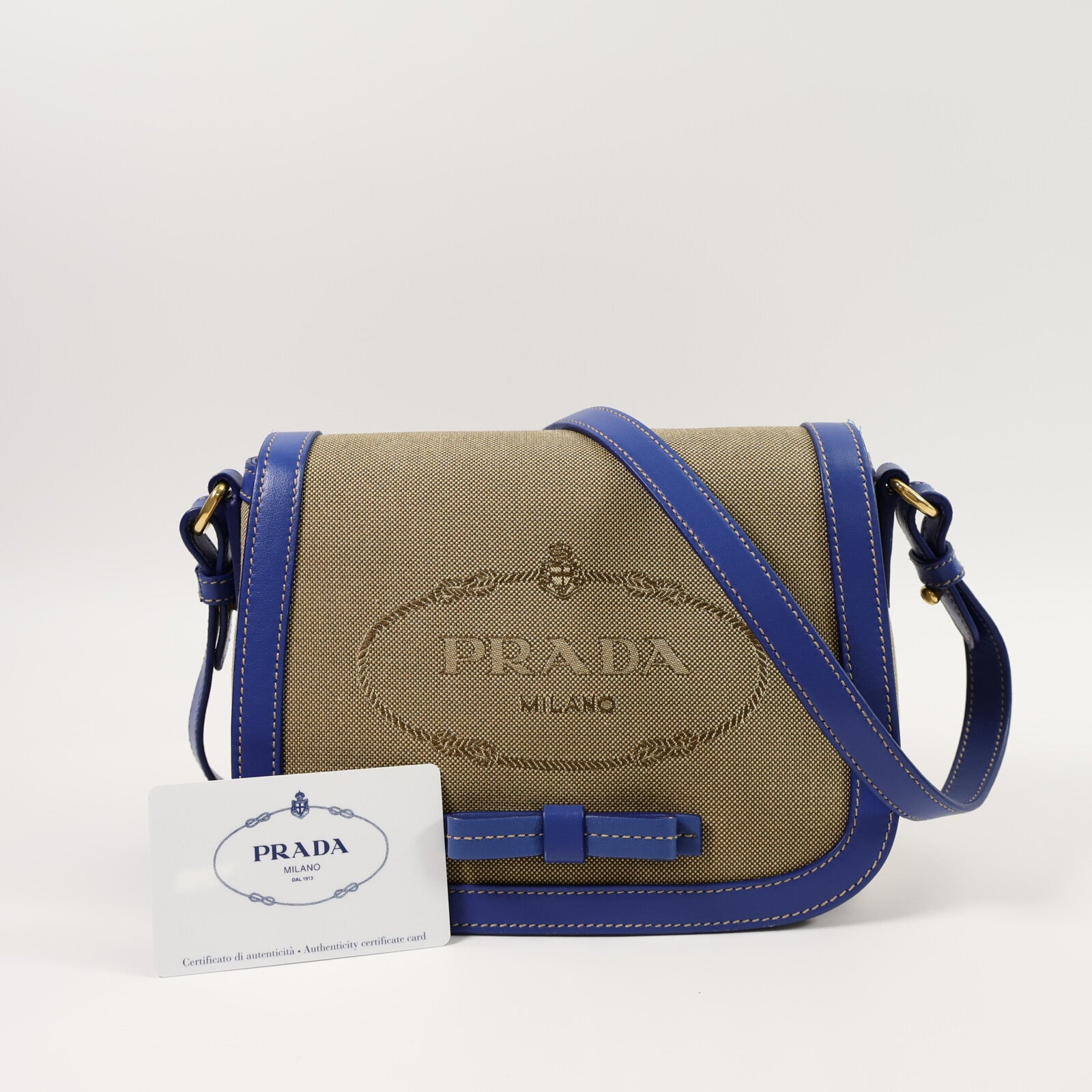 PRADA 帆布Shoulder Bag肩背袋