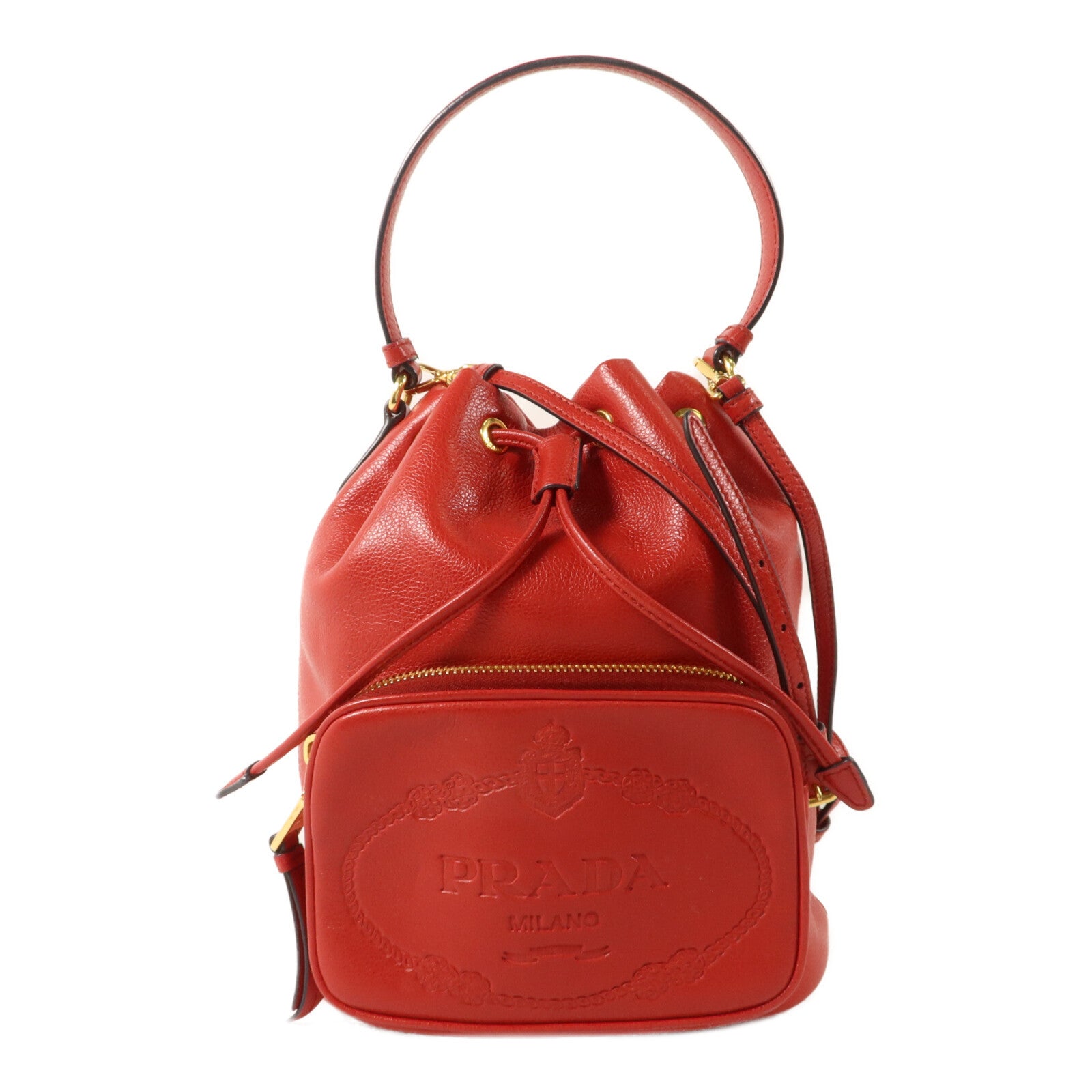 PRADA 牛皮皮革2 Way Shoulder手挽肩背兩用袋