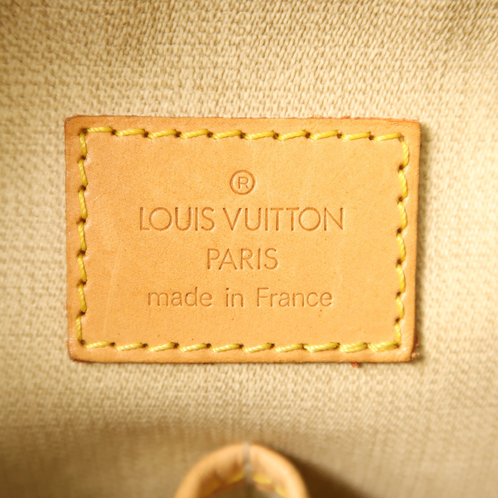 LOUIS VUITTON Monogram Trouville金扣手挽袋棕色