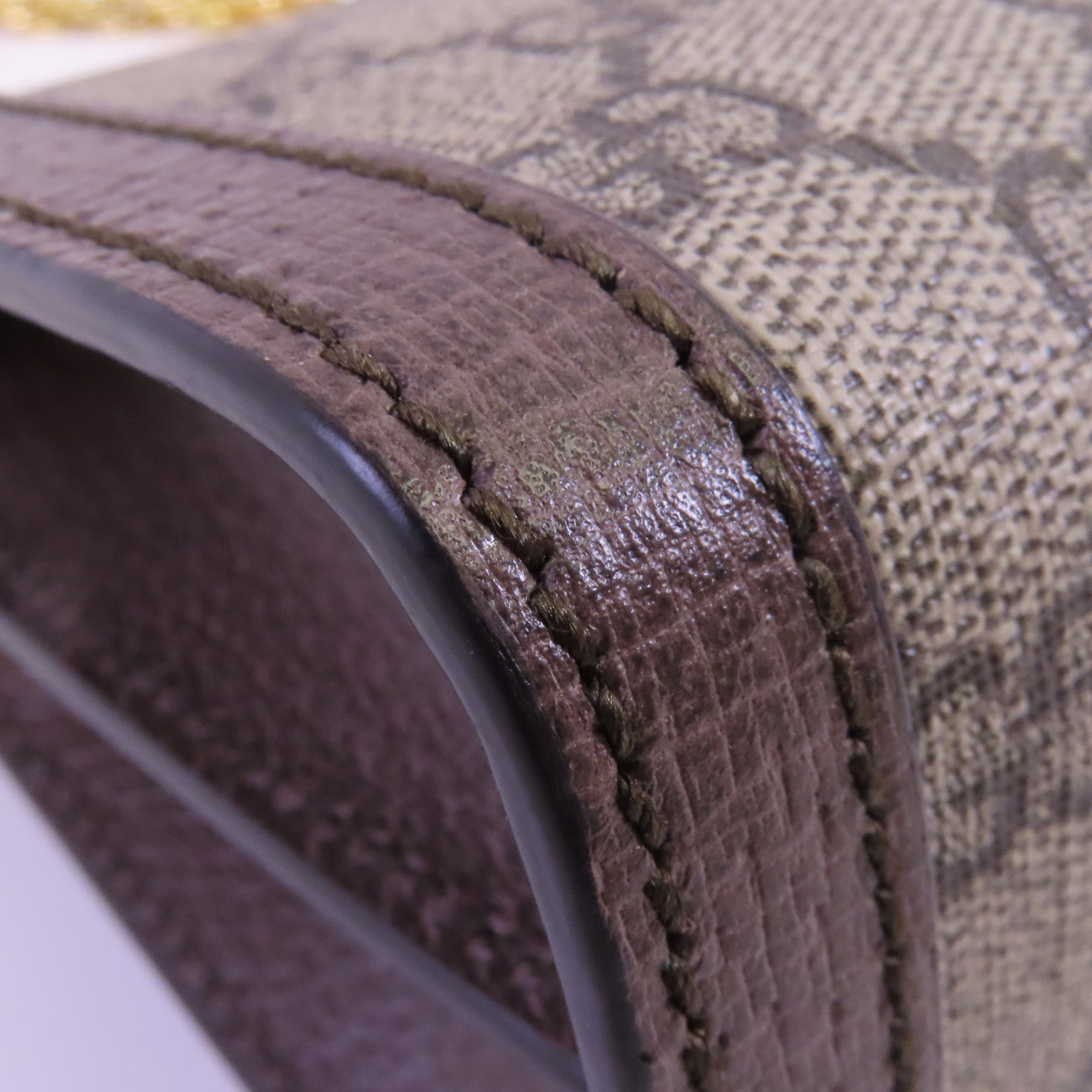 GUCCI 塗層帆布Ophidia GG金扣鏈帶肩背袋